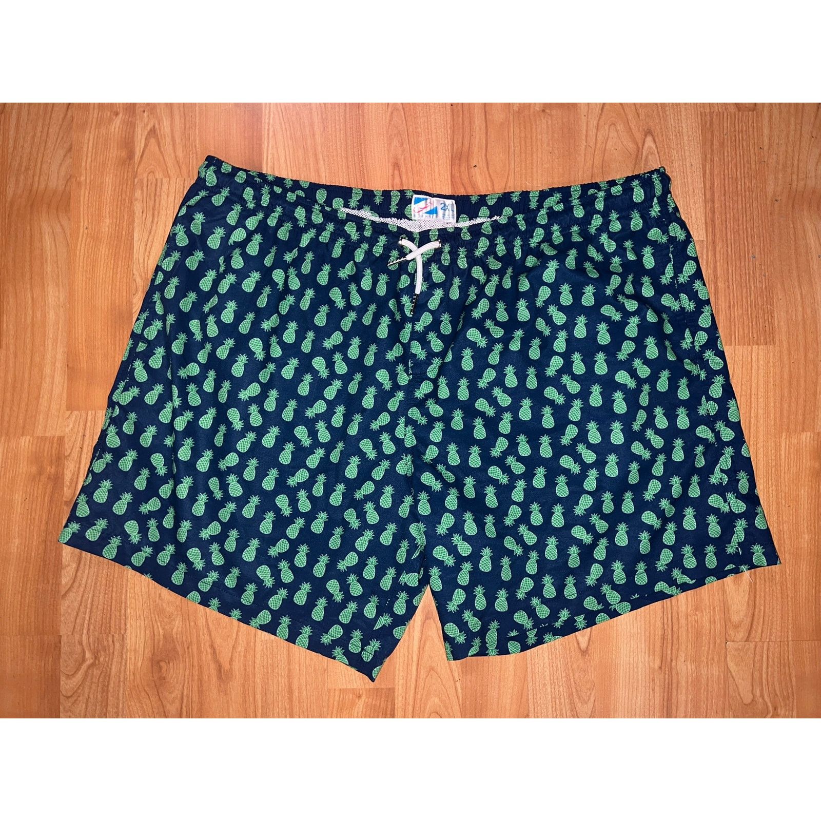 Vintage Bermies Pineapple Swim Shorts Trunks Pineapples Fruit 3.0 2X Size US 38 / EU 54 - 1 Thumbnail