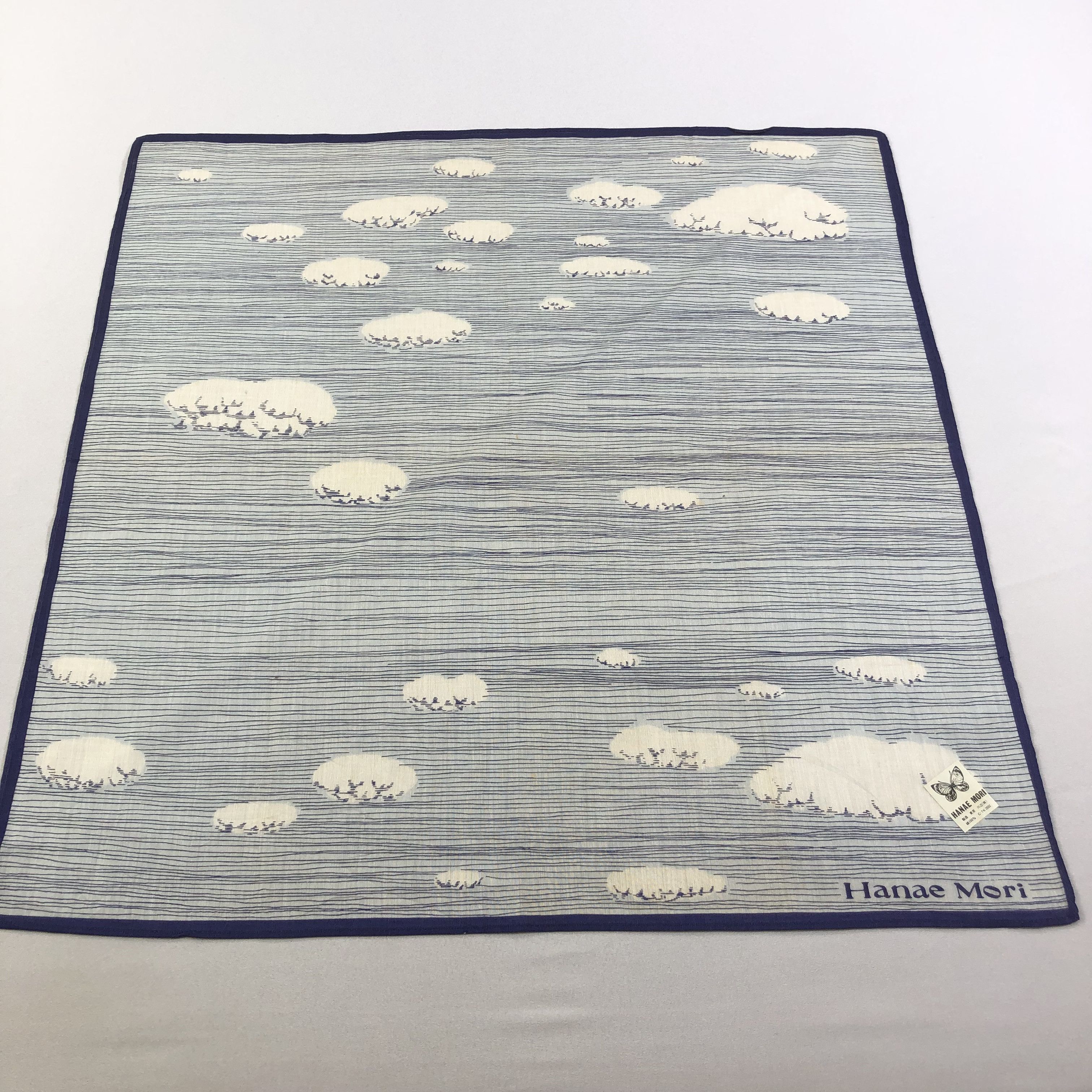 Hanae Mori Hanae Mori Clouds Handkerchief Neckerchief Bandana H1463 Size ONE SIZE - 2 Thumbnail