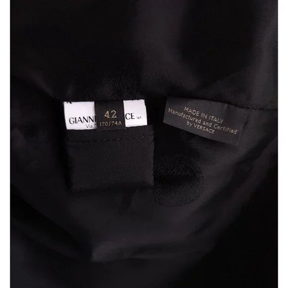 Versace Versace Wrap-effect Pleated Leather Mini Skirt Black IT 42 6 Size 28" / US 6 / IT 42 - 12 Thumbnail