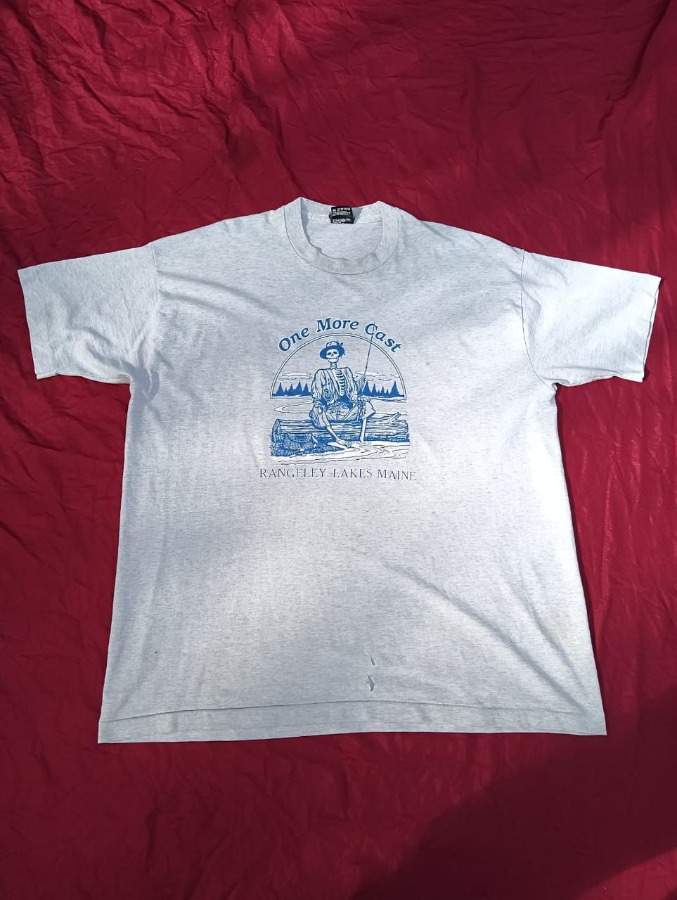 image of Chaos Fishing Club x Fruit Of The Loom Vintage Fishing Quote Tshirt, Men's (Size XL)