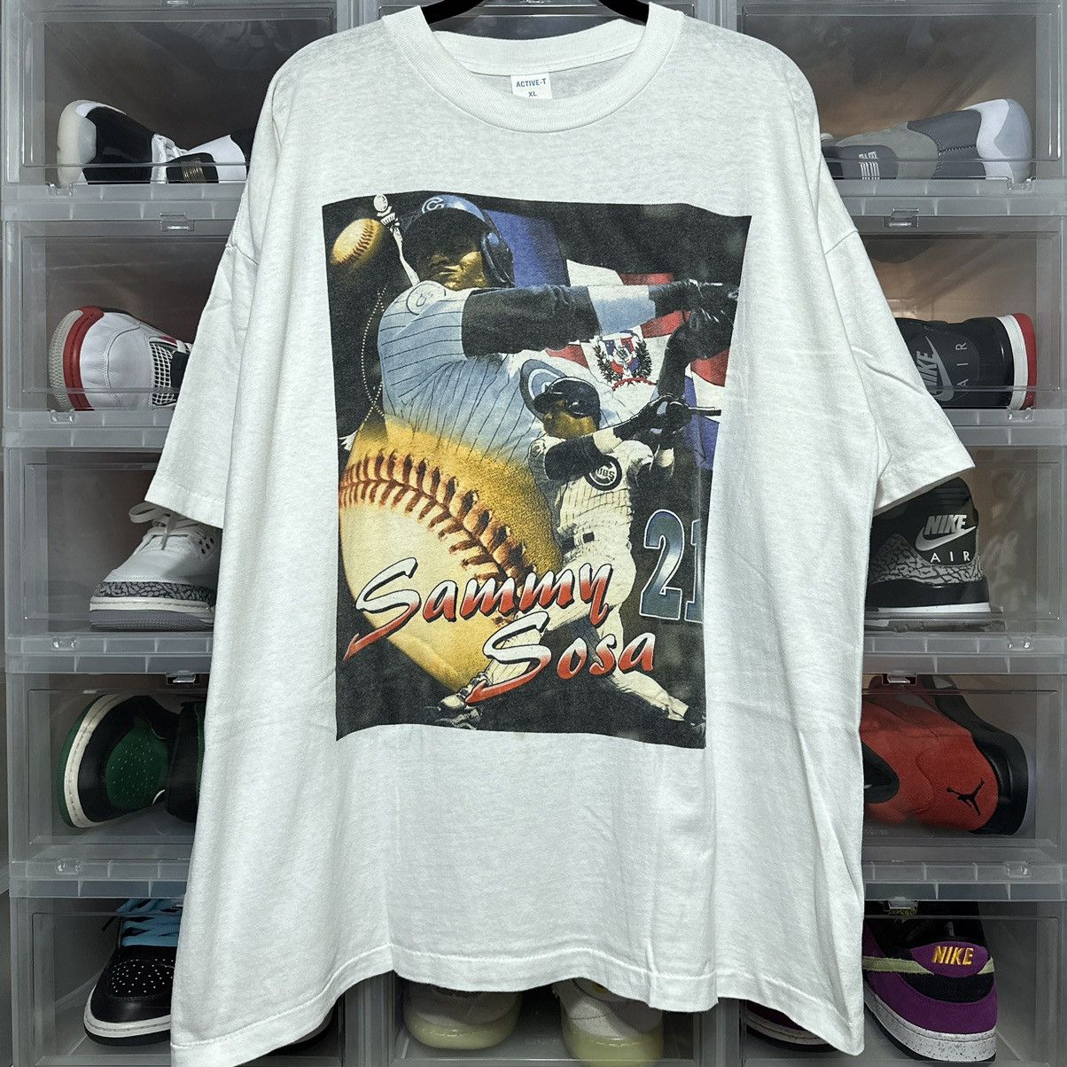 Rap Tees Vintage Sammy Sosa Chicago Cubs Baseball Rap Tee XL Size US XL / EU 56 / 4 - 1 Thumbnail