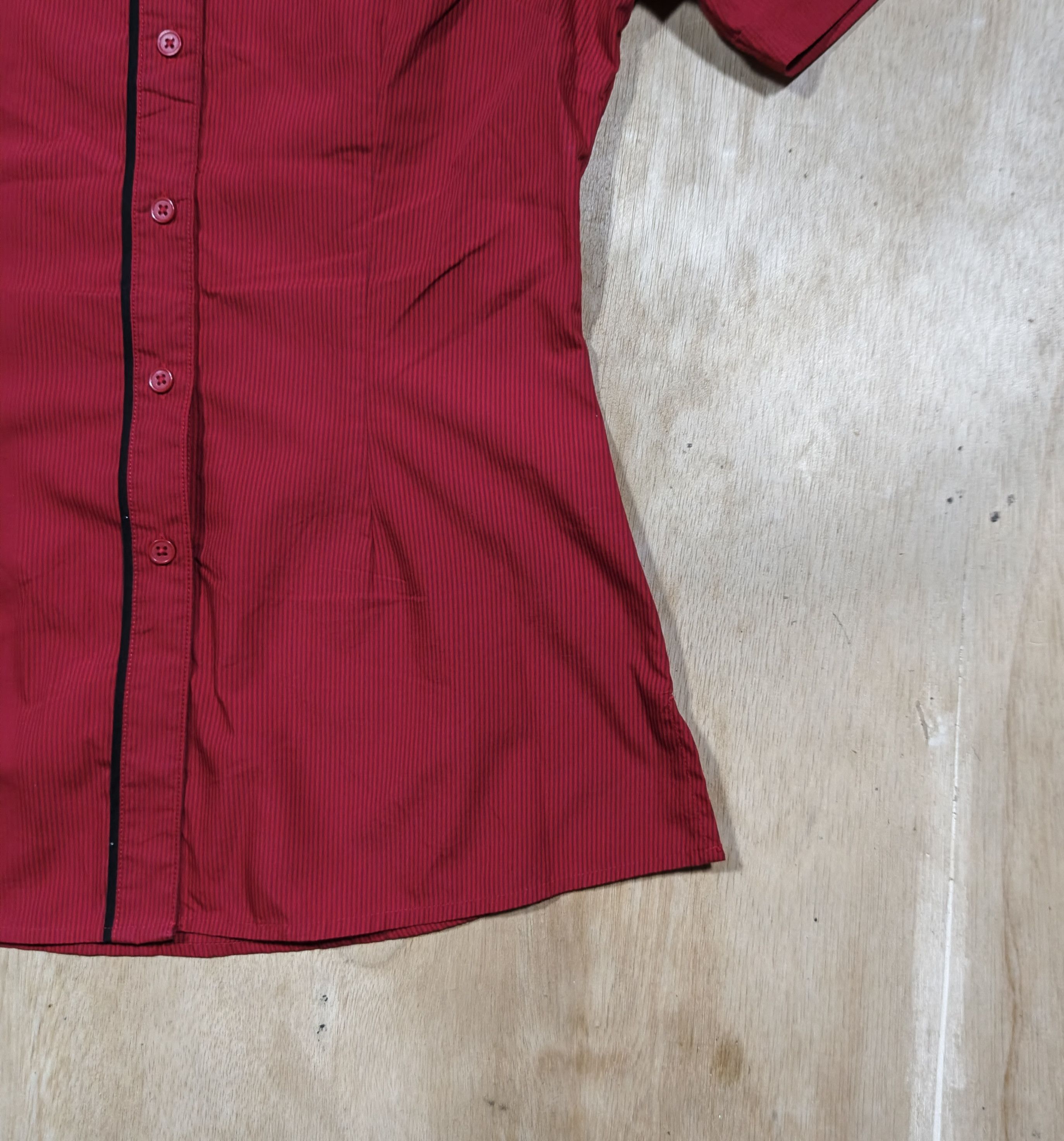 Other McDonald's Apparel Collection Red Pinstripe Uniform Shirt Size L / US 10 / IT 46 - 6 Thumbnail