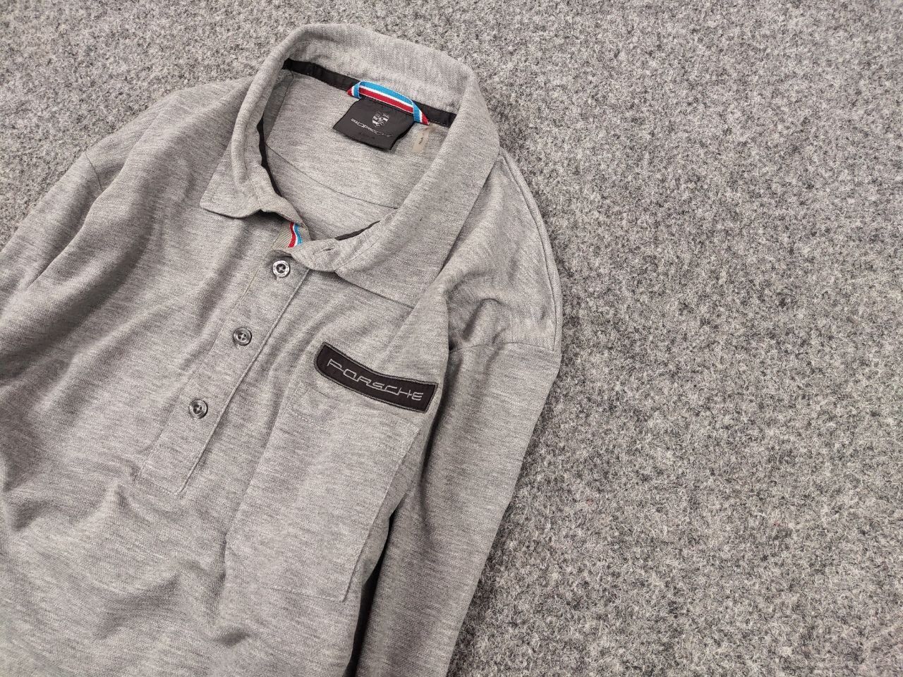 Japanese Brand Porsche Design Classic Herren Rugby Long Sleeve Polo Shirt Size US L / EU 52-54 / 3 - 4 Thumbnail