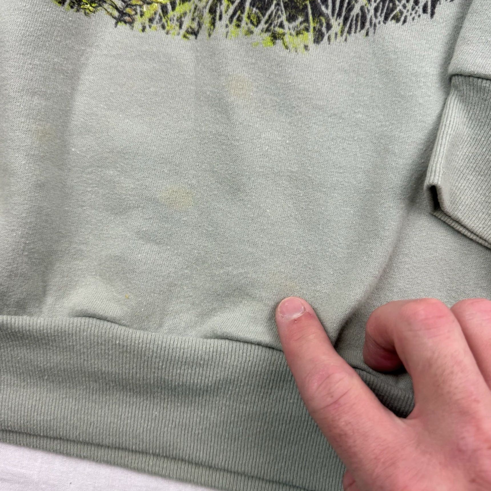 Hanes VINTAGE Hanes Sweatshirt Men Large Green Nature Bear Graphic 90s Outdoor Pullover Size US L / EU 52-54 / 3 - 7 Thumbnail
