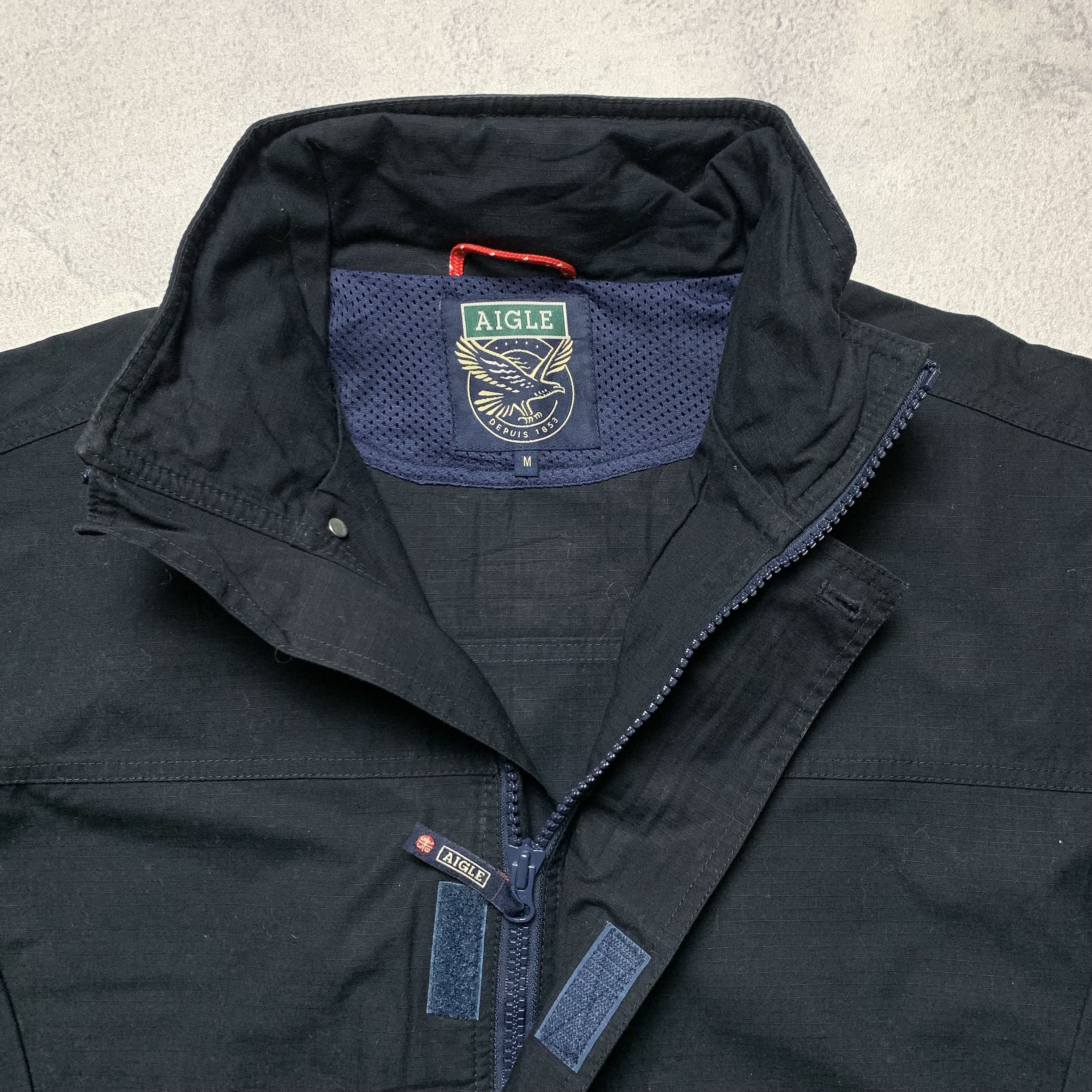 Aigle Aigle Cotton Canvas Black Jacket Size US M / EU 48-50 / 2 - 7 Thumbnail