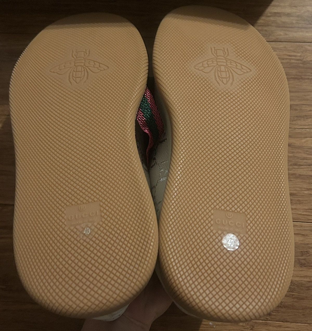 Gucci Gucci Light GG Lame Monogram Screener Sneaker 750633 Size US 10 / IT 40 - 5 Thumbnail