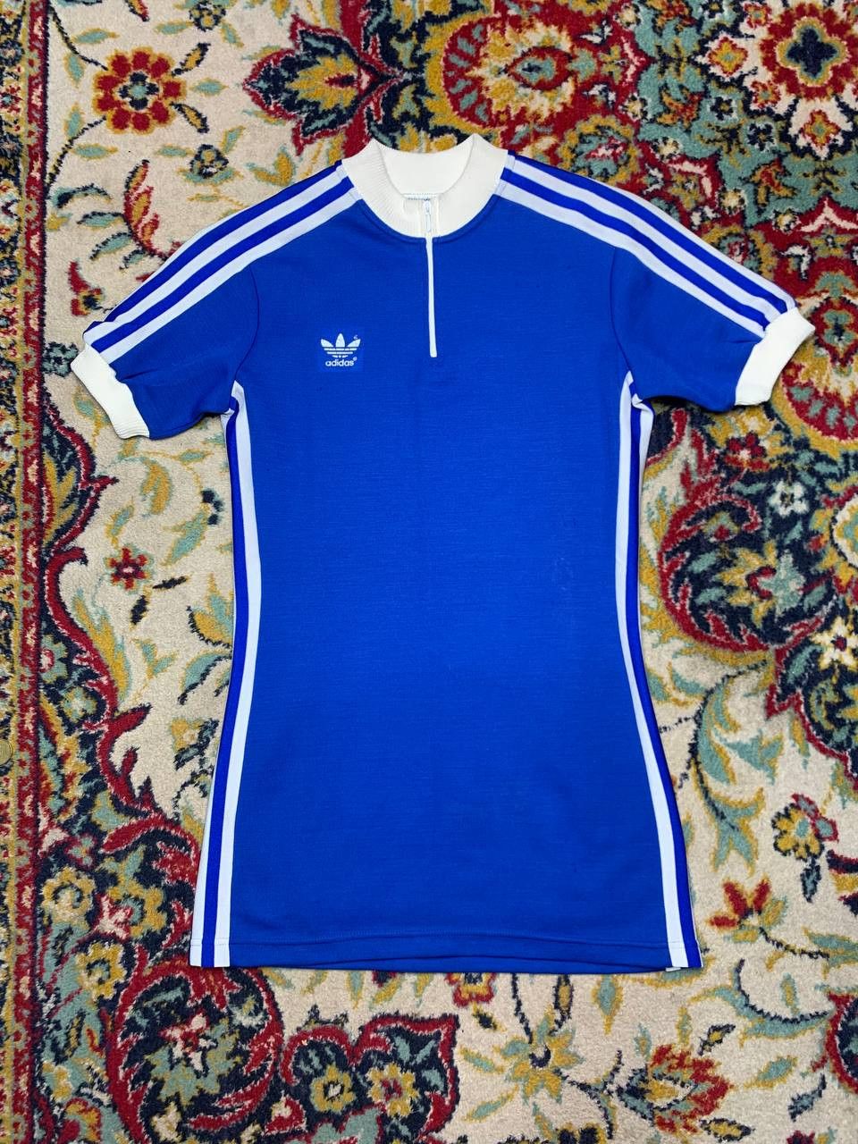 Adidas × Vintage adidas RARE Cycling Jersey 70s/80s Shirt Wool 1970s Size US S / EU 44-46 / 1 - 1 Thumbnail
