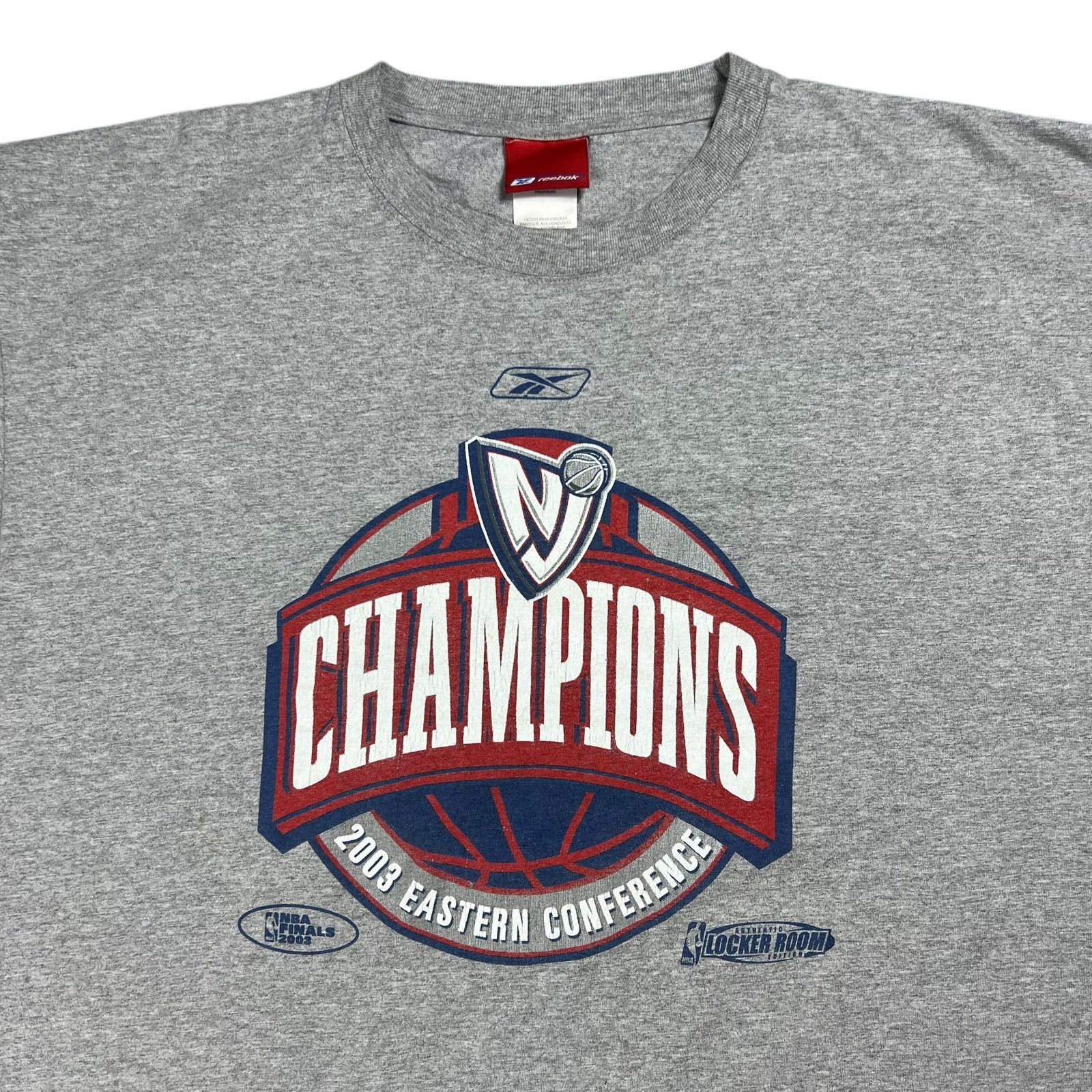 NBA × Reebok × Vintage 2003 New Jersey Nets Easter conference Champions locker tee Size US XXL / EU 58 / 5 - 2 Thumbnail