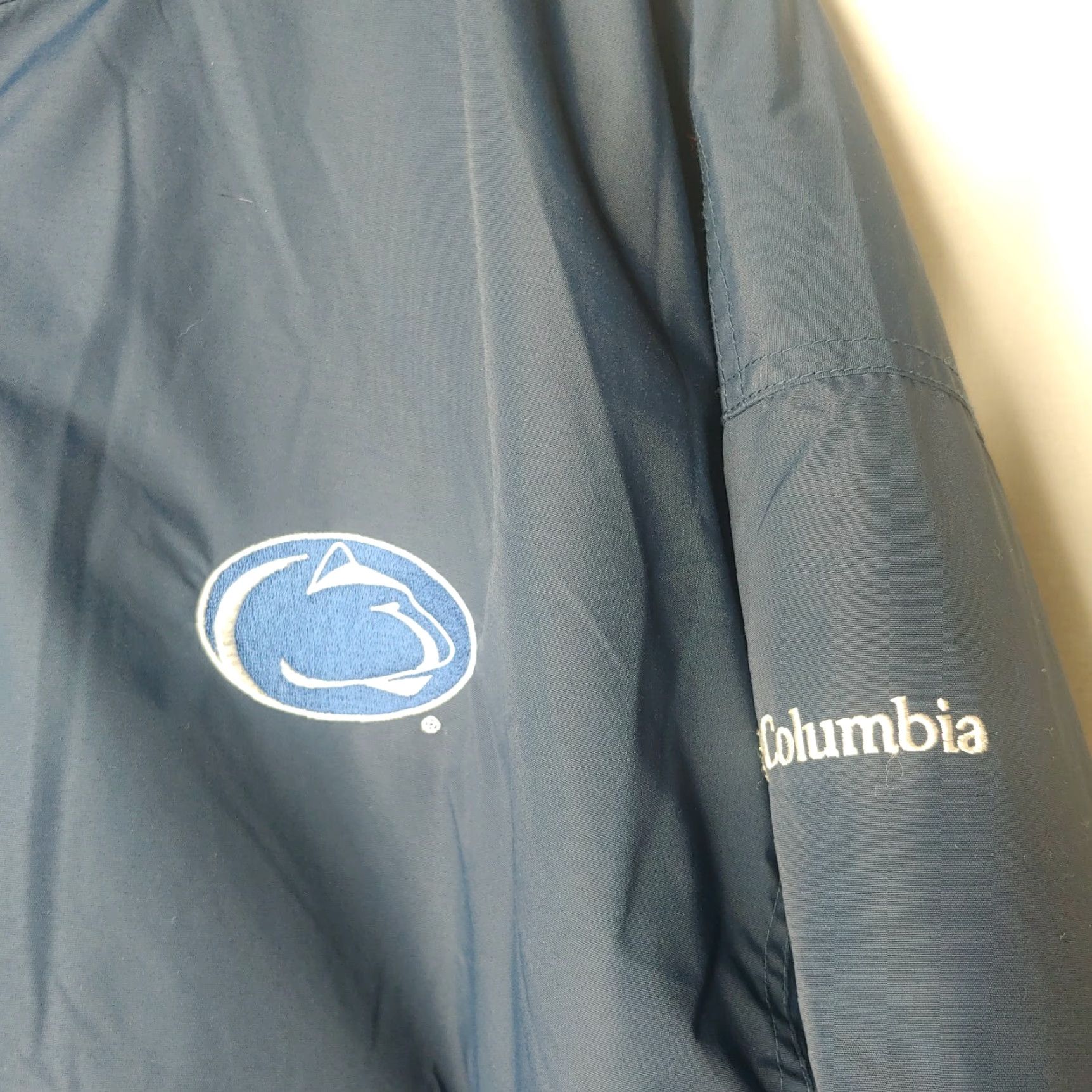 Vintage PENN STATE Columbia Sportswear Jacket L Men Blue Nylon Fleece Lined Zip Embroidered Parka Winter Size US L / EU 52-54 / 3 - 5 Thumbnail