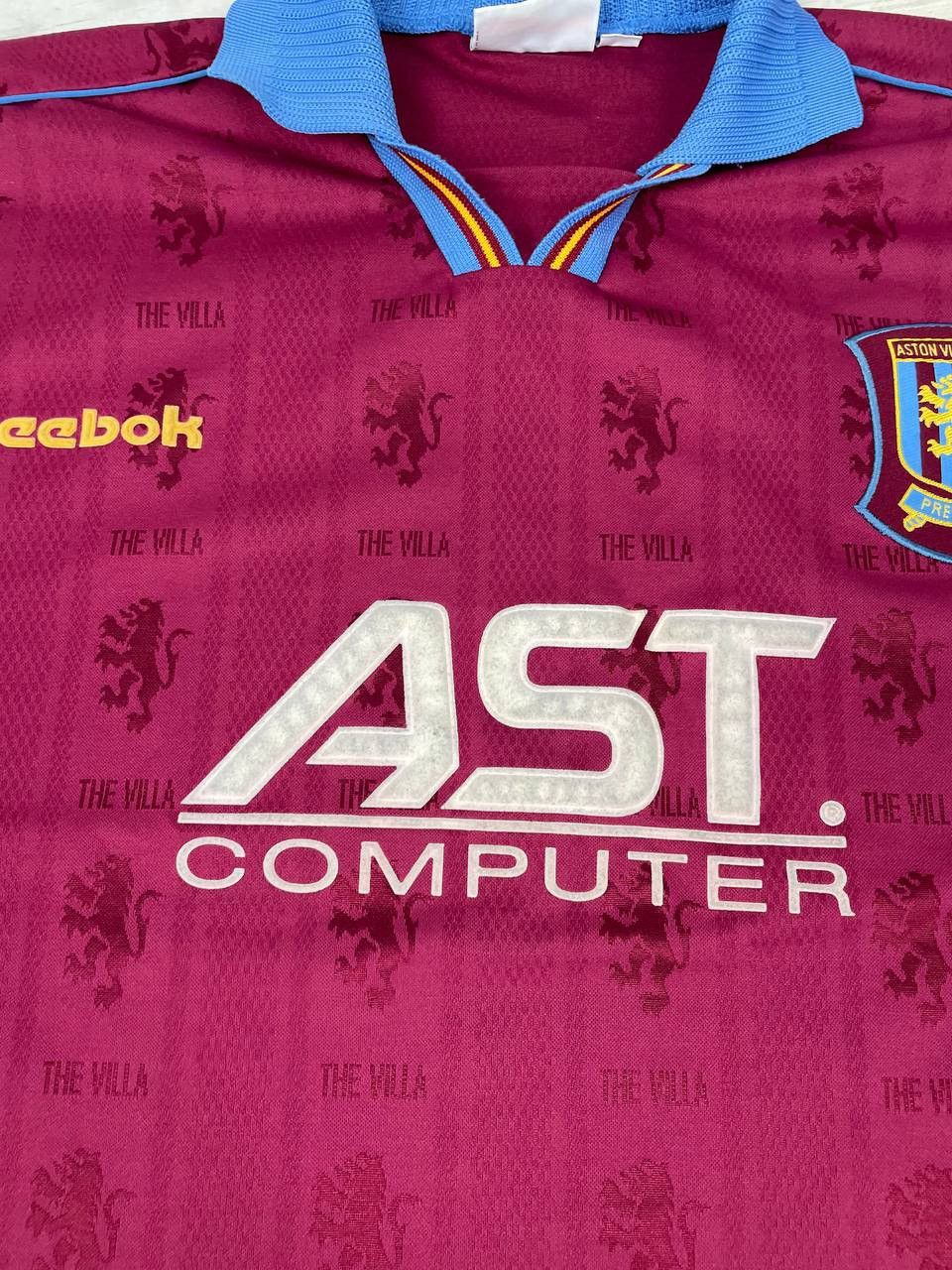 Reebok Reebok Aston Villa 1995 1997 Home Shirt Soccer Jersey Size US XL / EU 56 / 4 - 6 Thumbnail