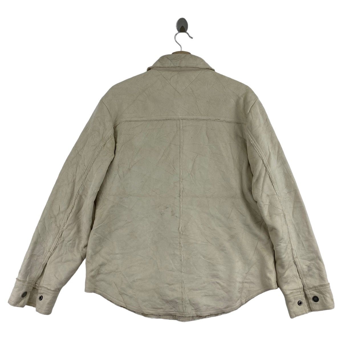Tommy Hilfiger × Vintage Vintage TOMMY HILFIGER Fur Inside Beige Collar Coat Size US M / EU 48-50 / 2 - 3 Thumbnail
