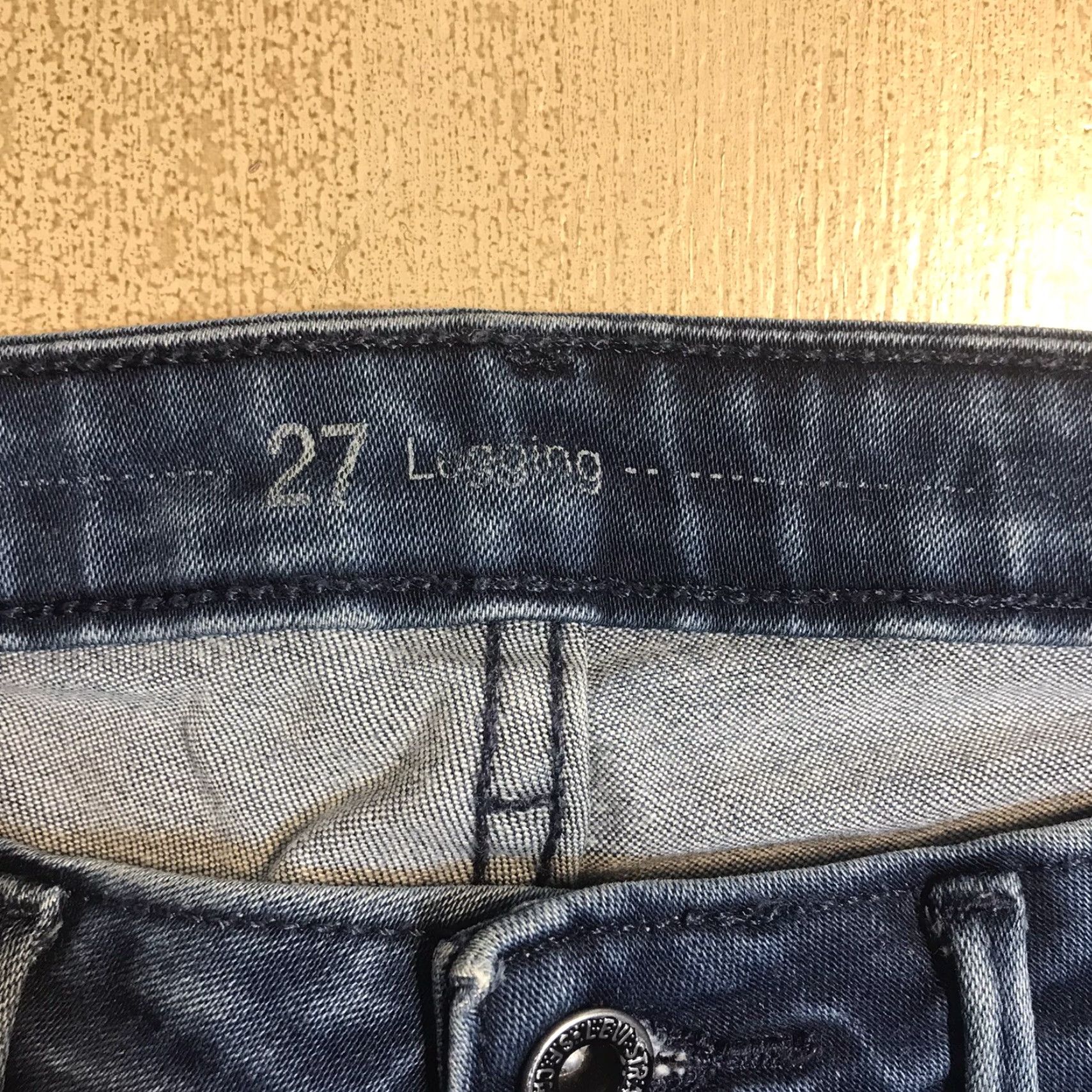 Levi's Levi's Jeans 8 in Rise Legging Denim Blue Womens 27 x 30 Inseam Stretch Slim Straight 5-Pocket Logo Vintage? No** Size 27" / US 4 / IT 40 - 5 Thumbnail