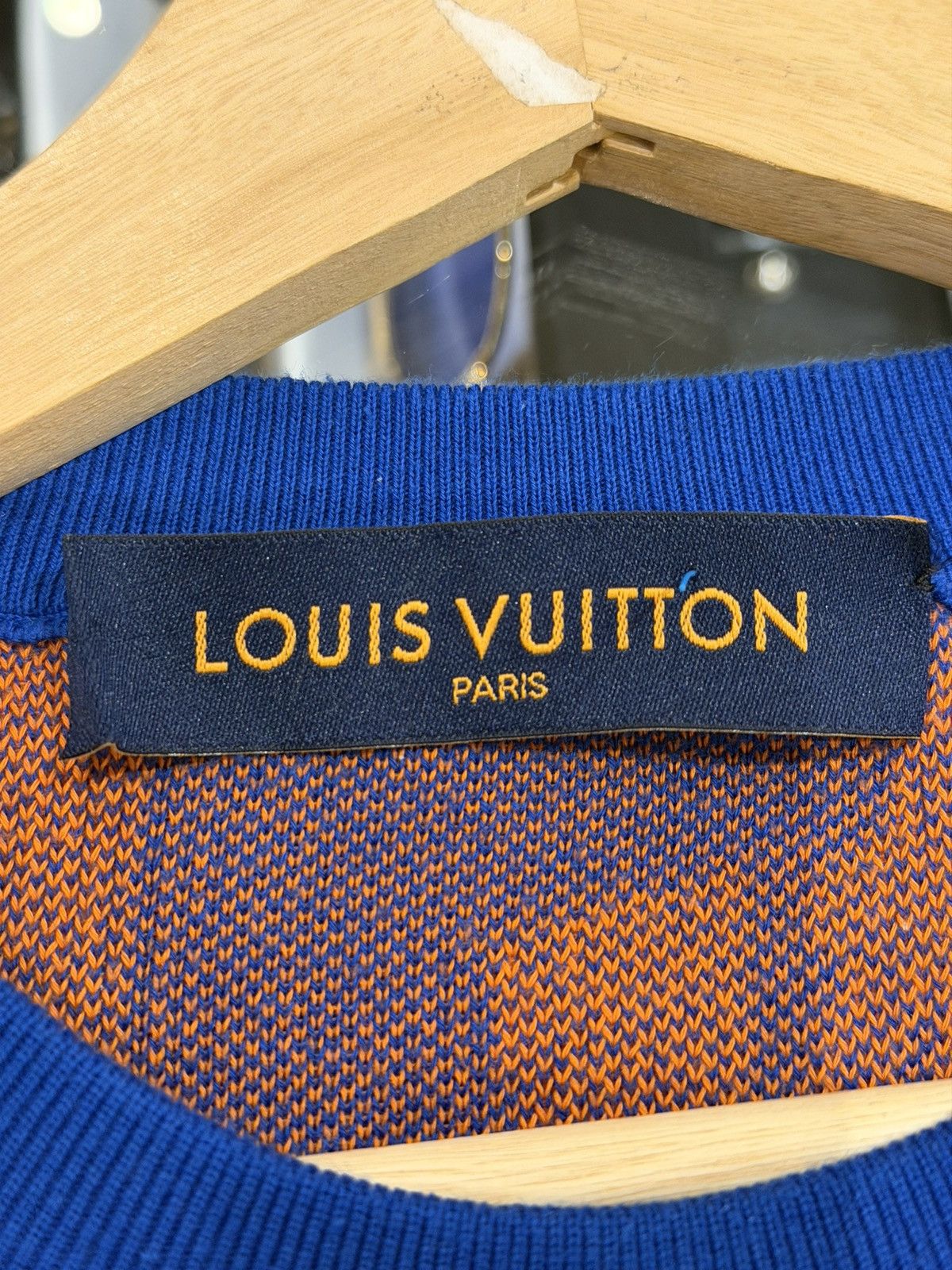 Louis Vuitton Louis Vuitton Jazzman Short Sleeve Knit - Blue/Orange Size US XXL / EU 58 / 5 - 4 Thumbnail