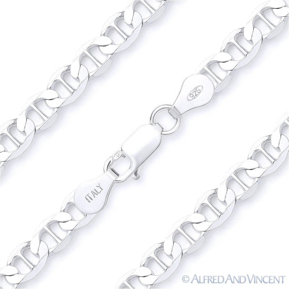 Other 5.3mm Marina / Mariner Link Italian Chain Bracelet 7" Size ONE SIZE - 1 Thumbnail