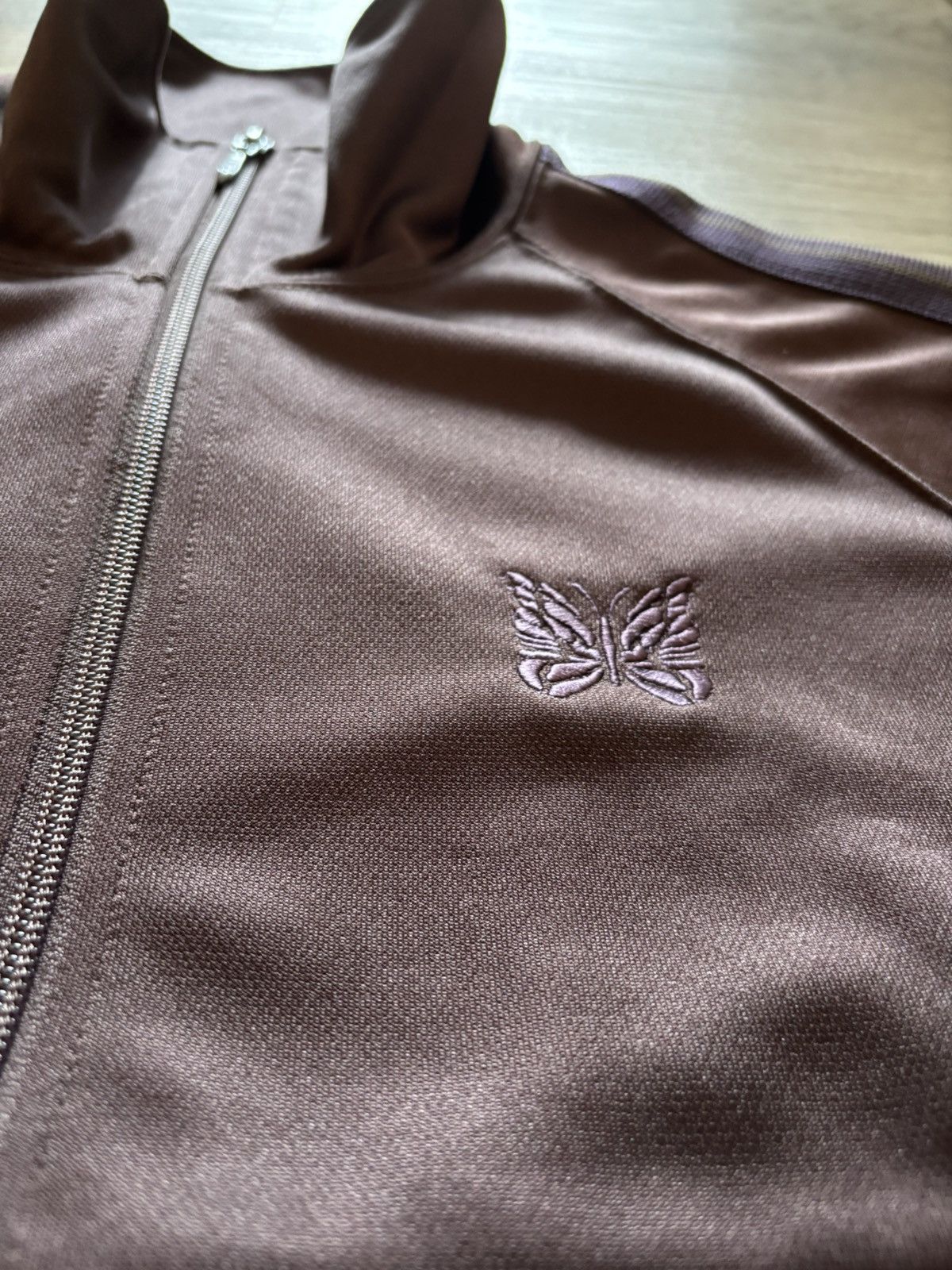 Needles Needles Track Jacket Poly Smooth - Dark Brown Size US S / EU 44-46 / 1 - 3 Thumbnail