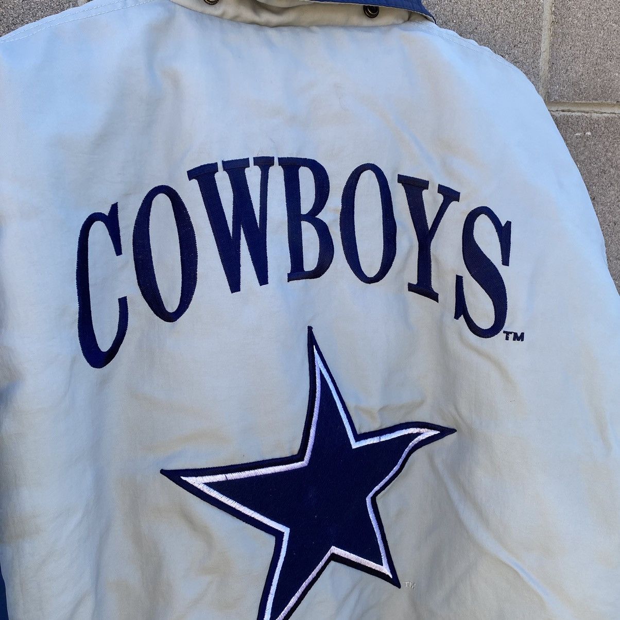 Nutmeg Vintage 90s Nutmeg Pullover Jacket Dallas Cowboys NFL Large Size US L / EU 52-54 / 3 - 3 Thumbnail