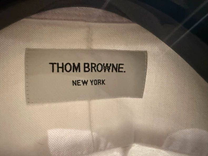 Thom Browne THOM BROWNE Four Bar Shirt Dark Grey Four Bar 2502-Nextarro Size US S / EU 44-46 / 1 - 4 Thumbnail