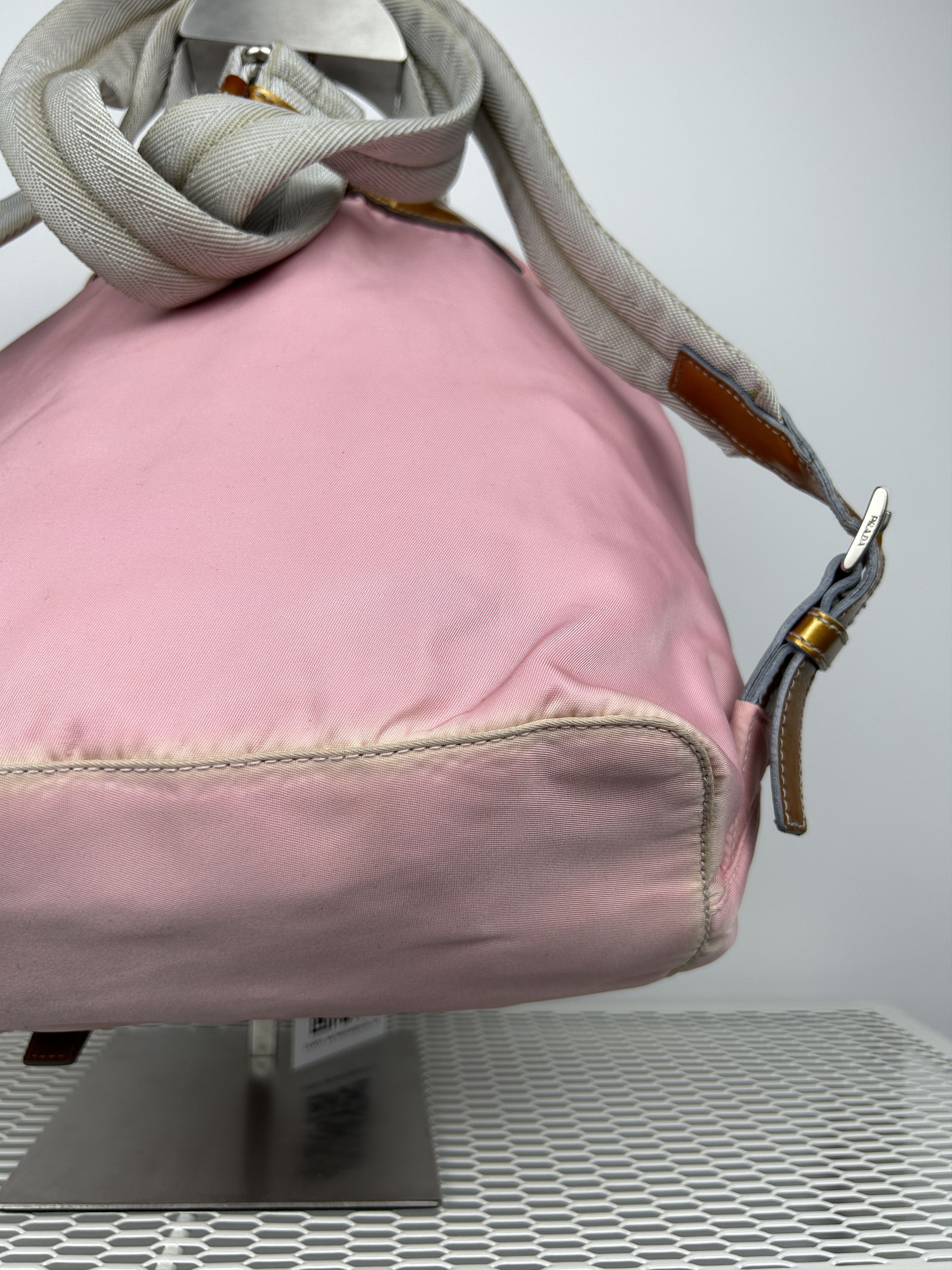 Prada Prada nylon triangle logo pink backpack Size ONE SIZE - 19 Thumbnail