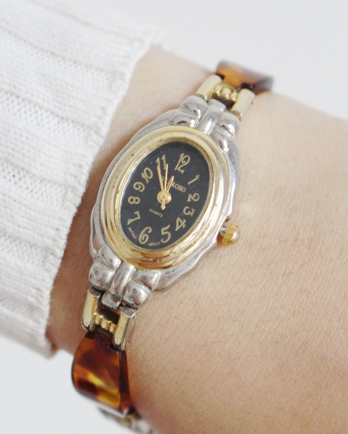 Vintage 2000S VITAROSO JAPAN MOVT TORTOISESHELL BANGLE WATCH Size ONE SIZE - 3 Thumbnail