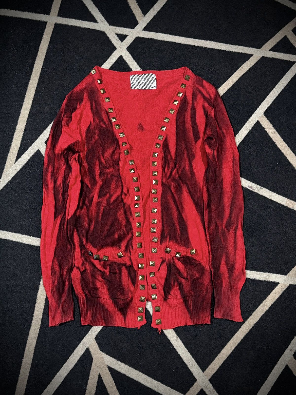 Hysteric Glamour Studded SLY Gothic Cardigan Punk Styled Goa Size US M / EU 48-50 / 2 - 1 Thumbnail