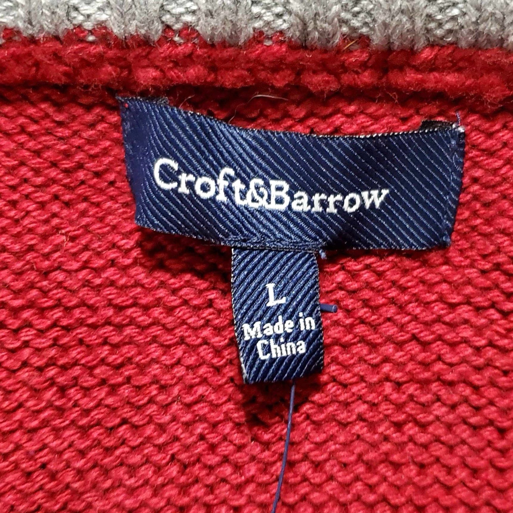 Croft & Barrow Croft Barrow Sweater Mens L Red Crewneck Pullover Knit Long Sleeve Casual Size US L / EU 52-54 / 3 - 3 Thumbnail