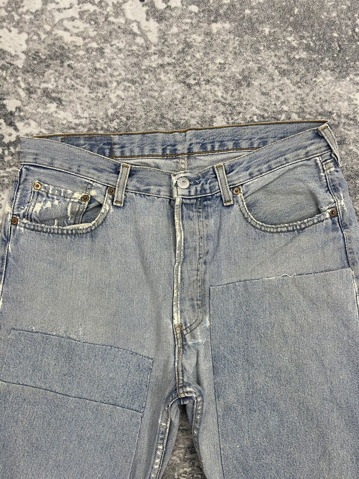 Levi's Vintage 80s Levis 501 Distressed Denim Size US 33 - 4 Thumbnail