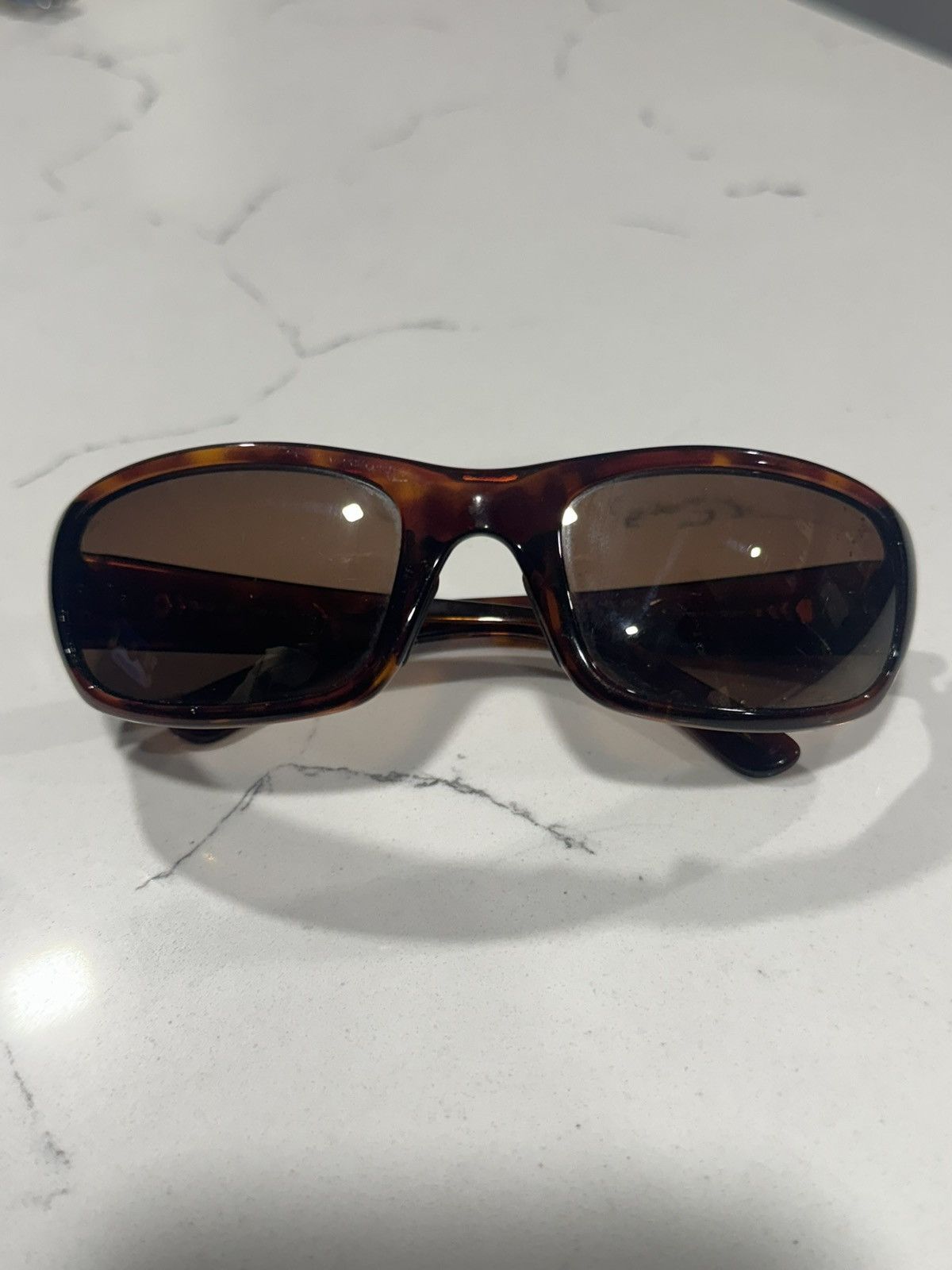 Maui Jim Vintage Maui Jim Stingray MJ-103-10 Y2K Wrap Sunglasses Size ONE SIZE - 6 Thumbnail