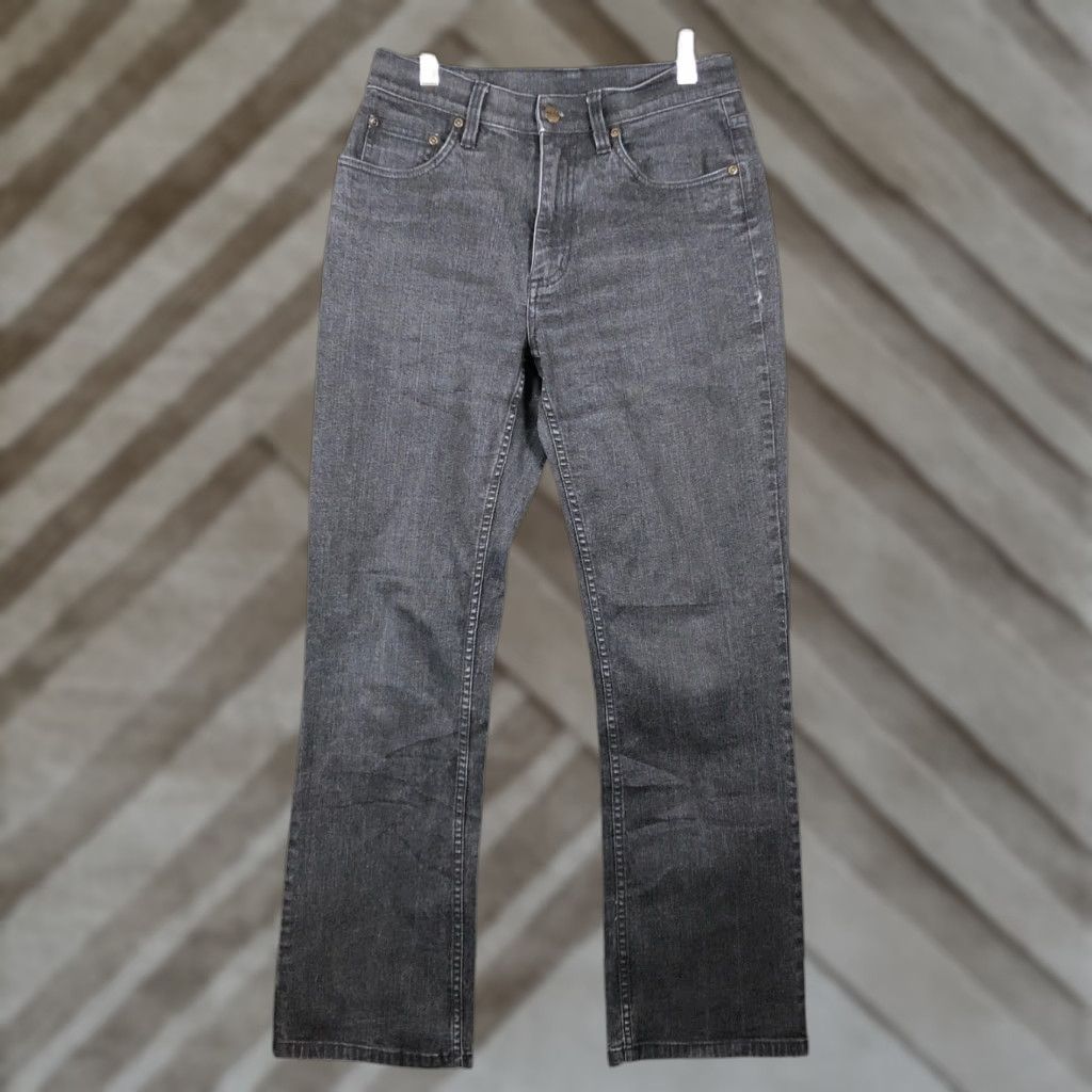 Vintage LL Bean Womens Jeans Black Denim Mid Rise Straight Leg Cotton Blend Stretch 6 Regular 28in Inseam 28.5in Charcoal Wash Women Mens? Size 28" / US 6 / IT 42 - 1 Thumbnail