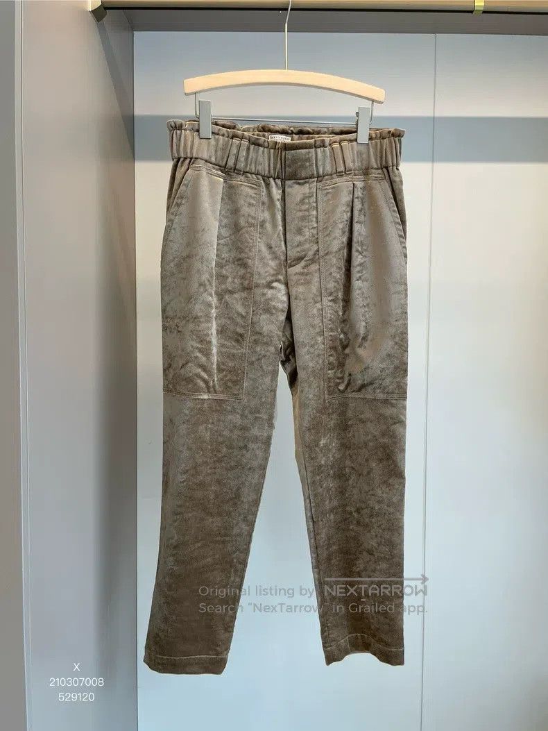 Brunello Cucinelli Brunello Cucinelli Military Green Beige Cotton Fiber Trous Size 28" / US 6 / IT 42 - 1 Thumbnail