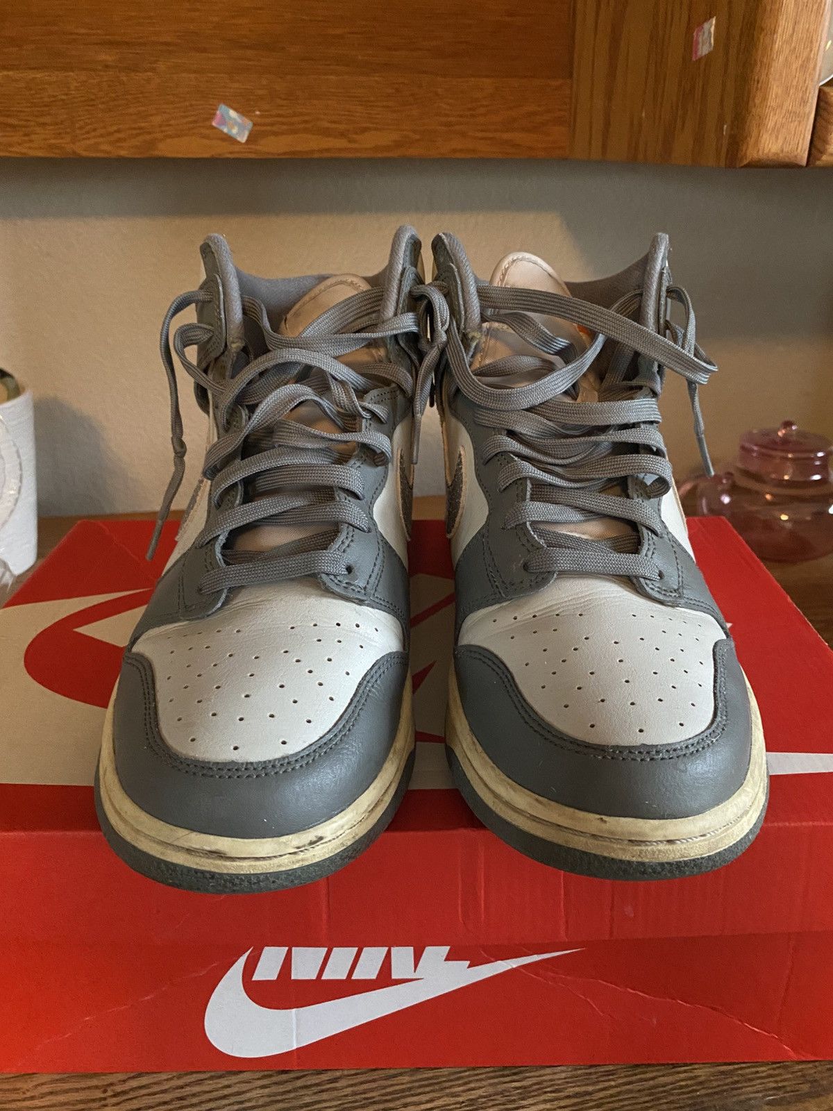 Nike Nike dunk high Retro SE vintage light bone/tumbled grey Size US 11 / EU 44 - 4 Thumbnail