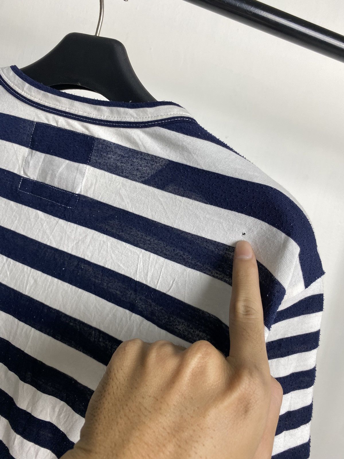 Y's × Y's for Men × Yohji Yamamoto Yohji Yamamoto Regulation Striped Sample Tshirt Size US M / EU 48-50 / 2 - 5 Thumbnail