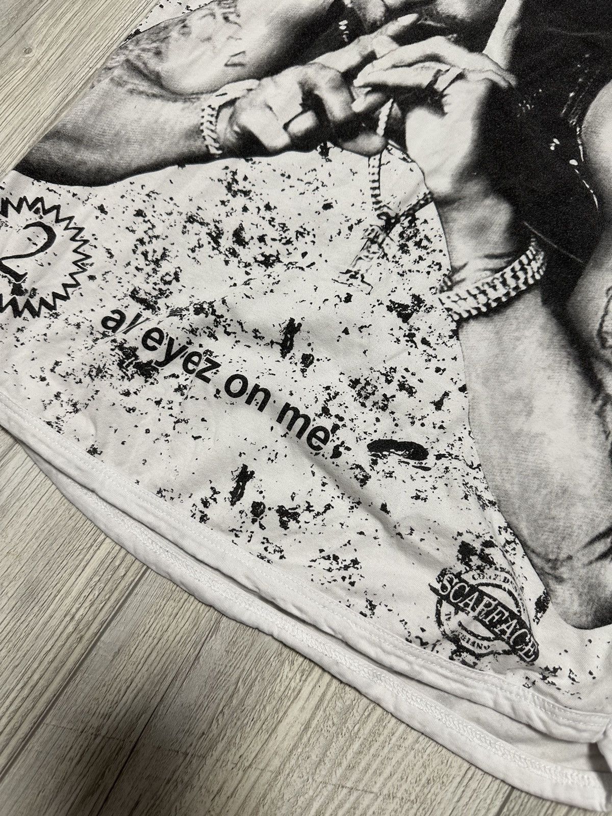 Band Tees × Rap Tees × Vintage Vintage 2Pac All Eyez On Me Sportswear Boot T-Shirt Size US M / EU 48-50 / 2 - 2 Thumbnail