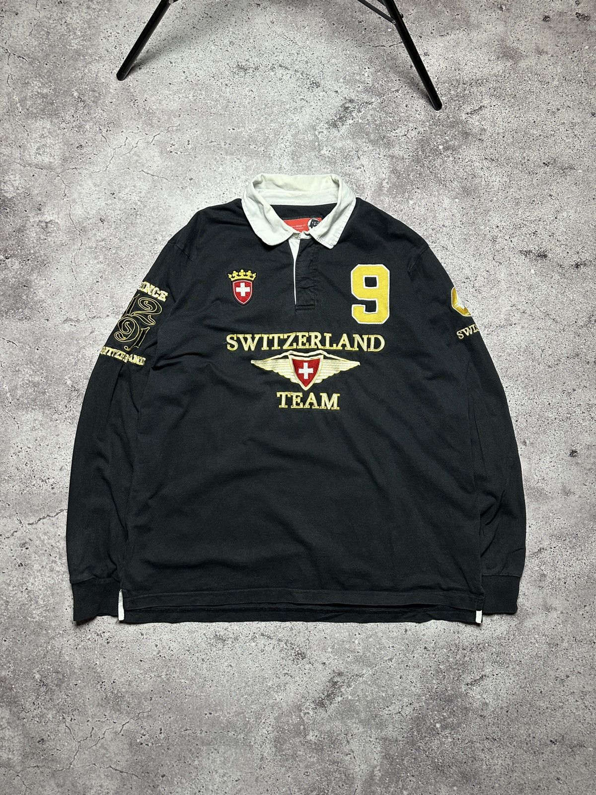 Vintage Rugby Switzerland jersey size XXL big logo