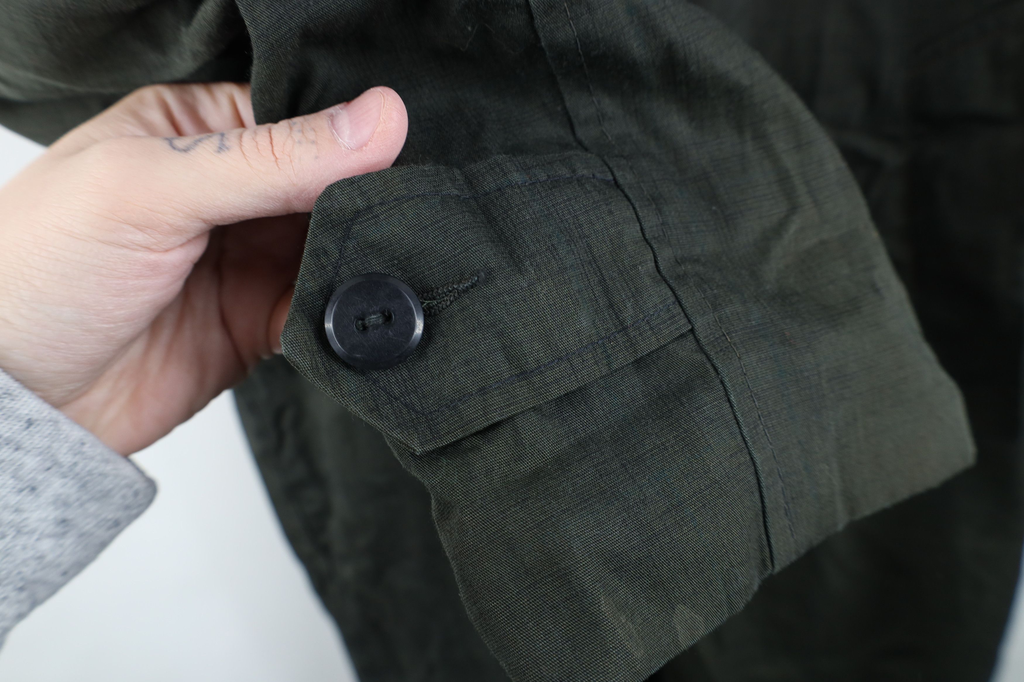 Vintage Vintage 50s Streetwear Gabardine Mohair Lined Trench Coat Size US XL / EU 56 / 4 - 7 Thumbnail