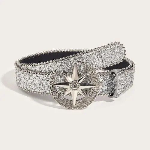VIBE Moon Rhinestone Belt Size ONE SIZE - 5 Thumbnail