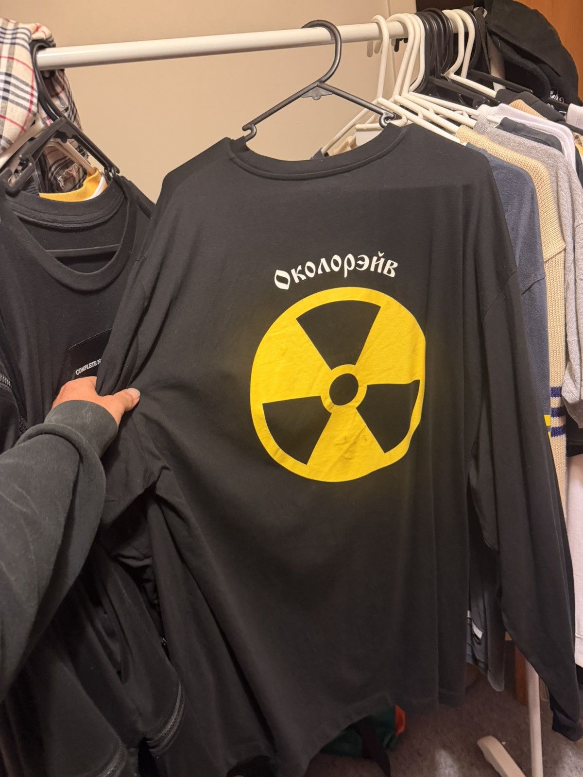 Gosha Rubchinskiy Gosha warning logo long sleeve Size US L / EU 52-54 / 3 - 1 Thumbnail