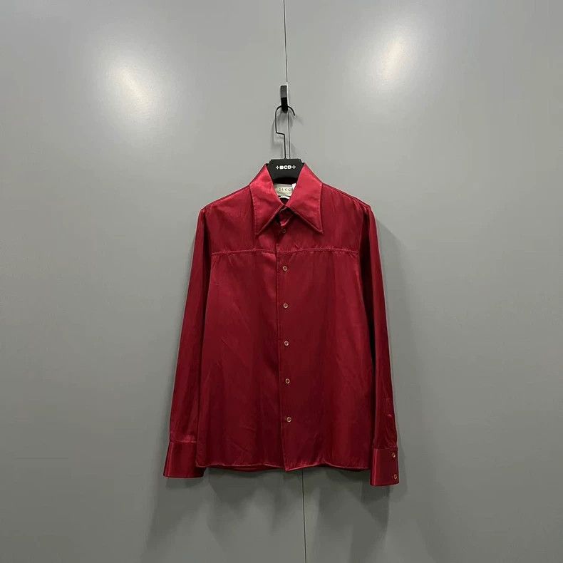Gucci Gucci Skull Silk Shirt in Red - dmc Size US M / EU 48-50 / 2 - 1 Thumbnail