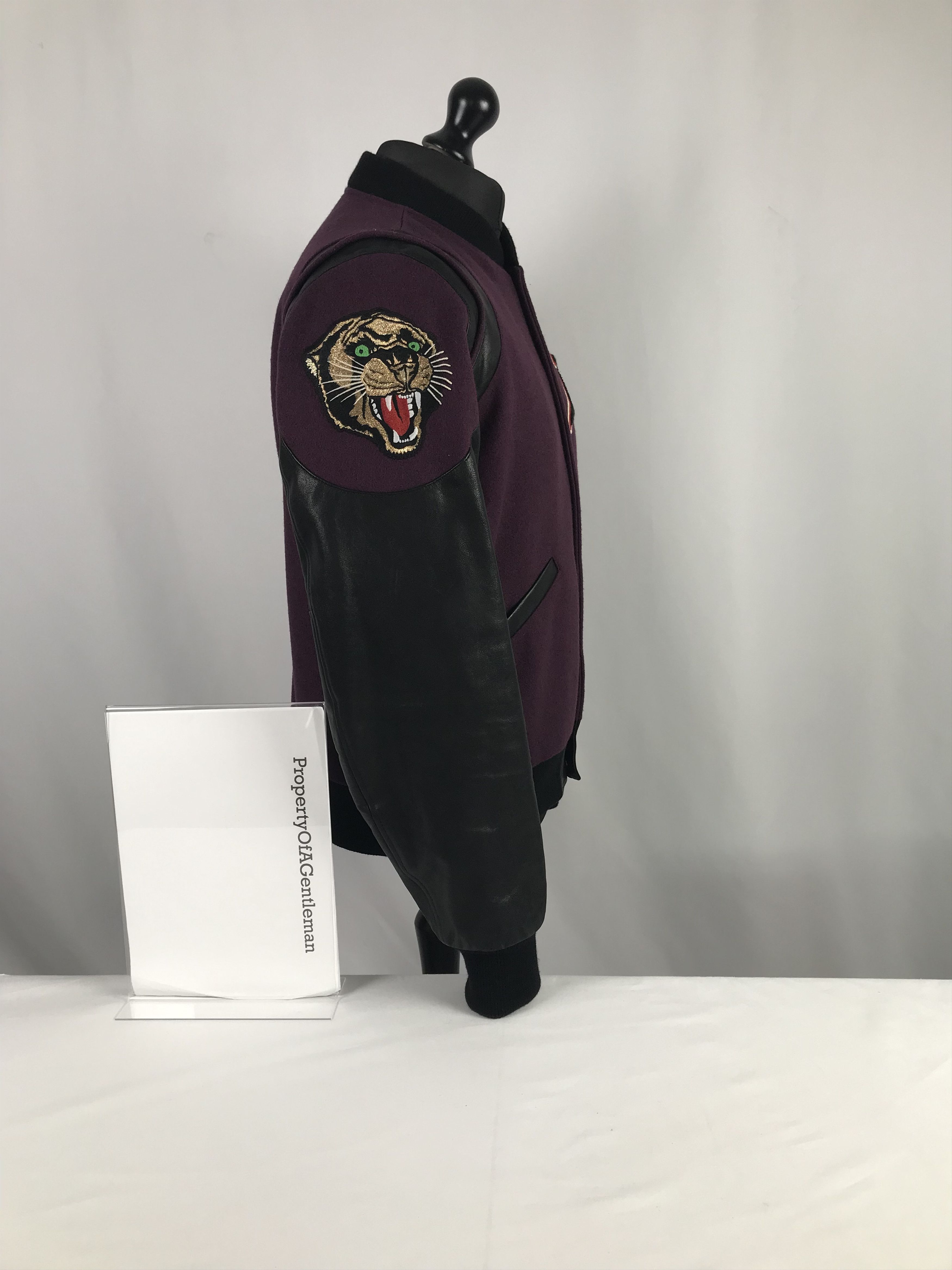 Gucci Gucci Burgundy 'A' Bomber Jacket Size US M / EU 48-50 / 2 - 3 Thumbnail