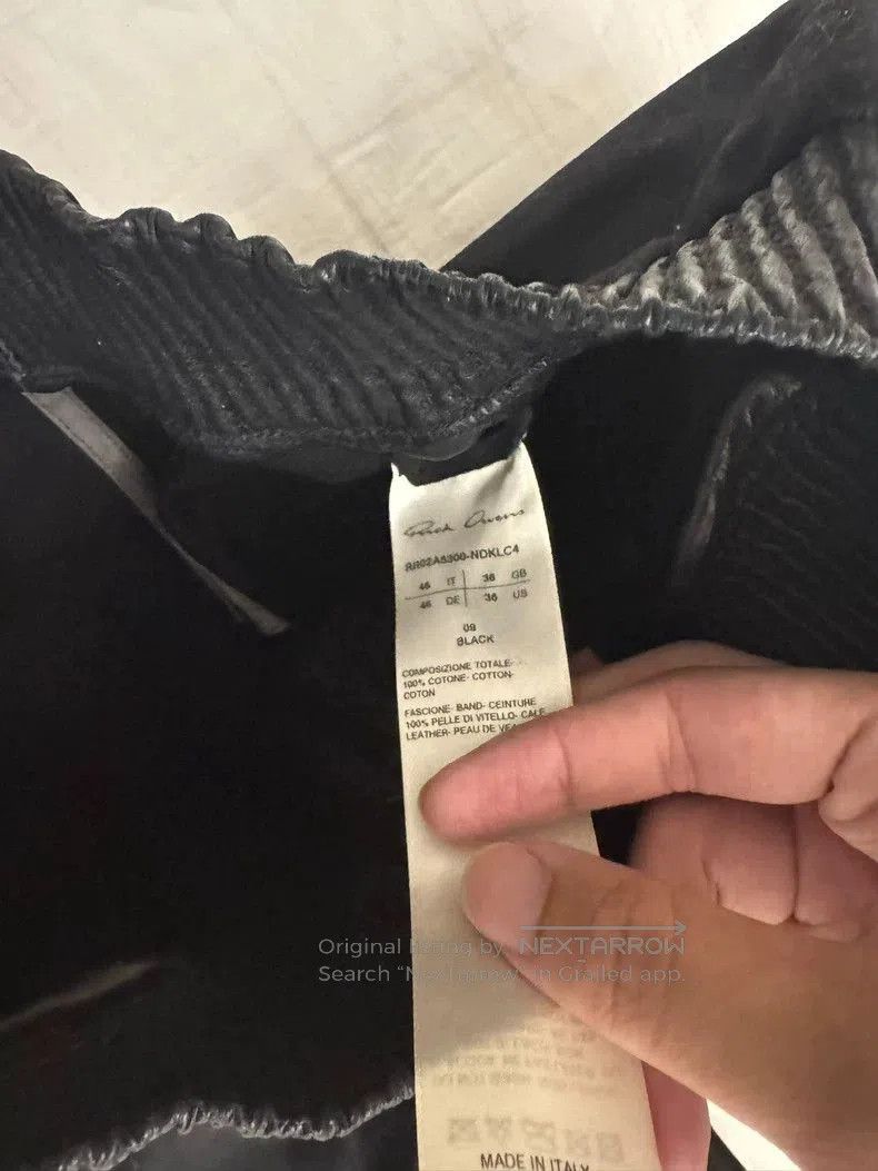 Rick Owens Rick Owens 21FW Geth Bela Leather Pants. Size US 44 / EU 60 - 4 Thumbnail