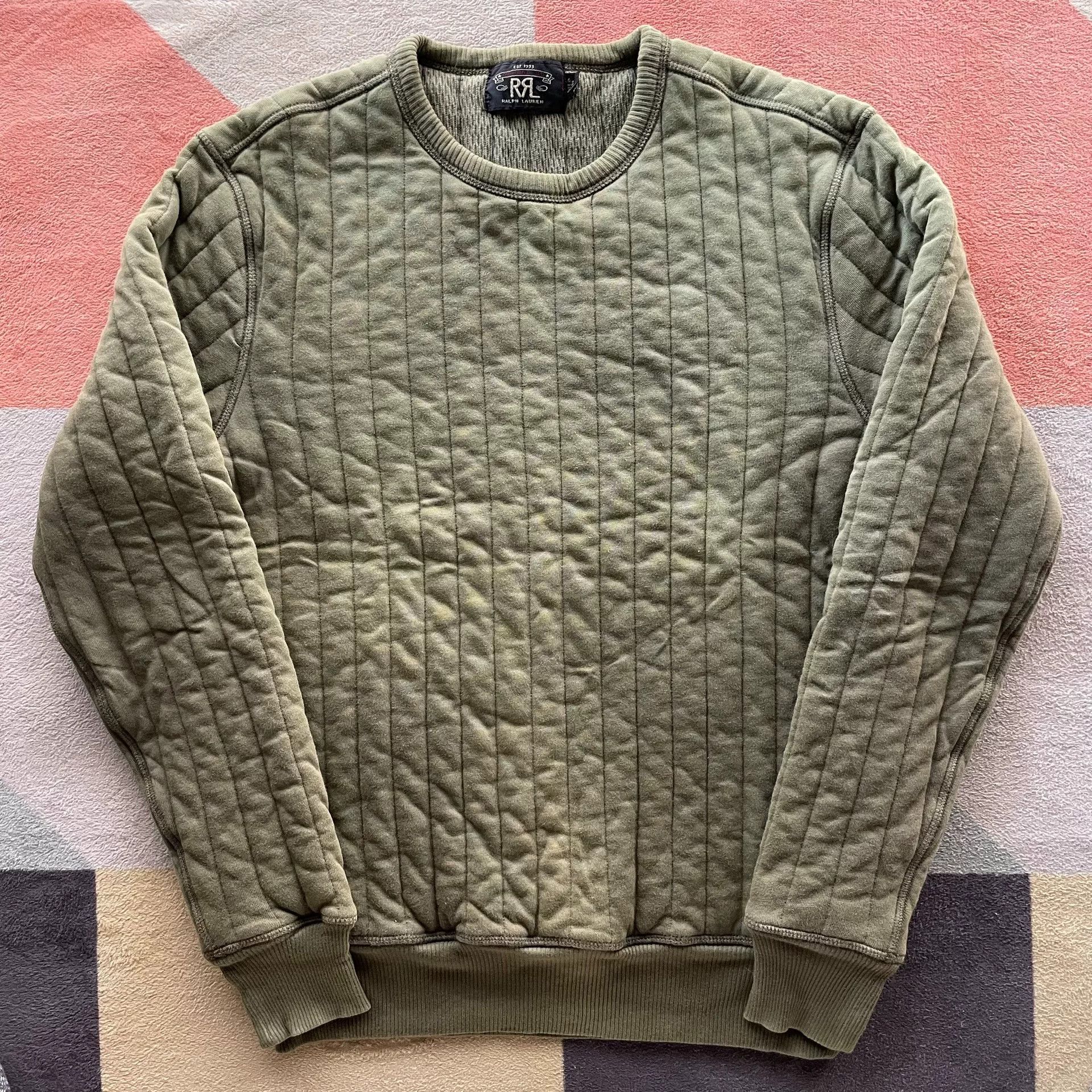 RRL Ralph Lauren RRL Padded Sweatshirt Size US S / EU 44-46 / 1 - 1 Thumbnail