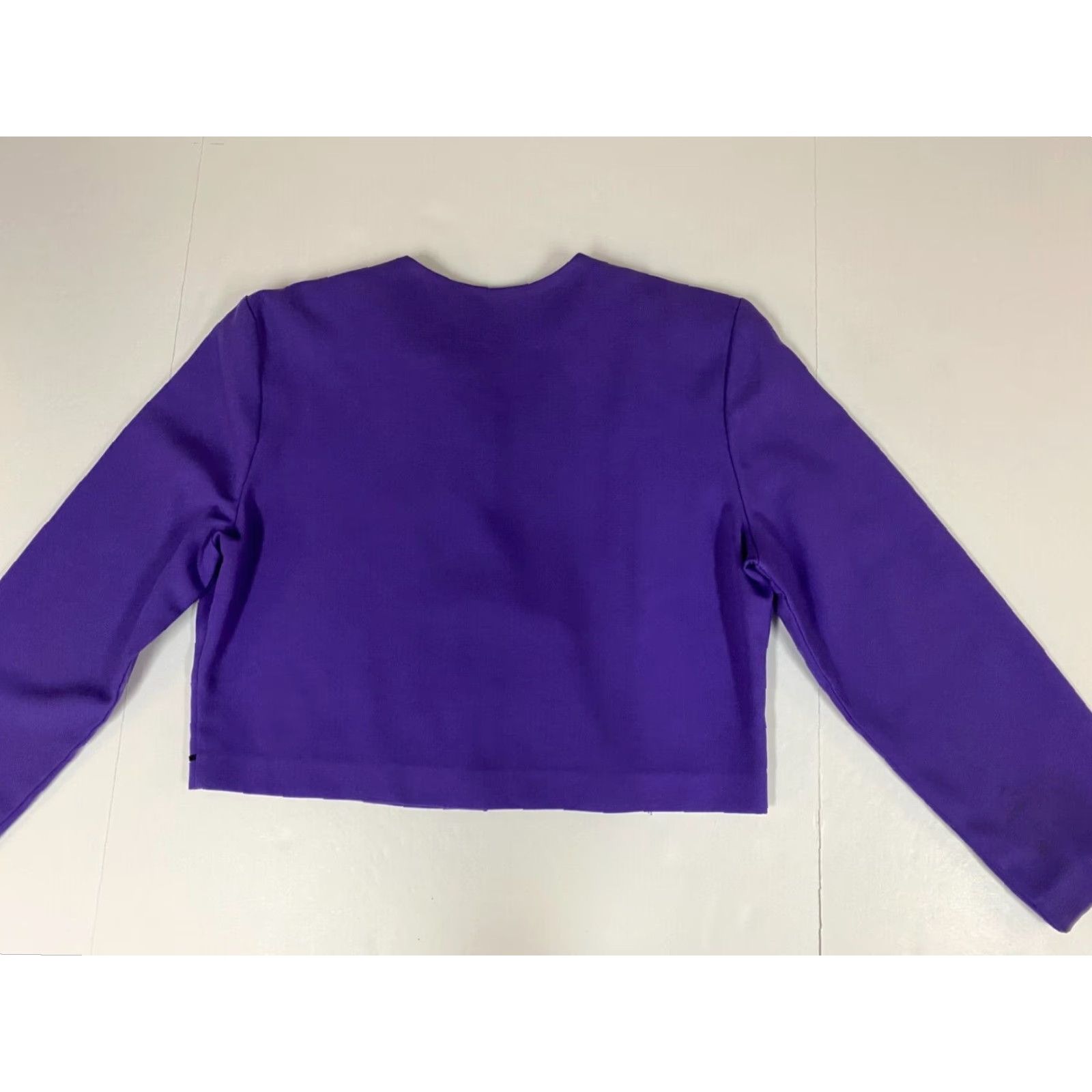 Vintage Norton McNaughton Womens Blazer 14 Purple Tuxedo Notch Lapel Single-Breasted Lightweight Mid-Length Modern Dress Jacket Size XL / US 12-14 / IT 48-50 - 7 Thumbnail