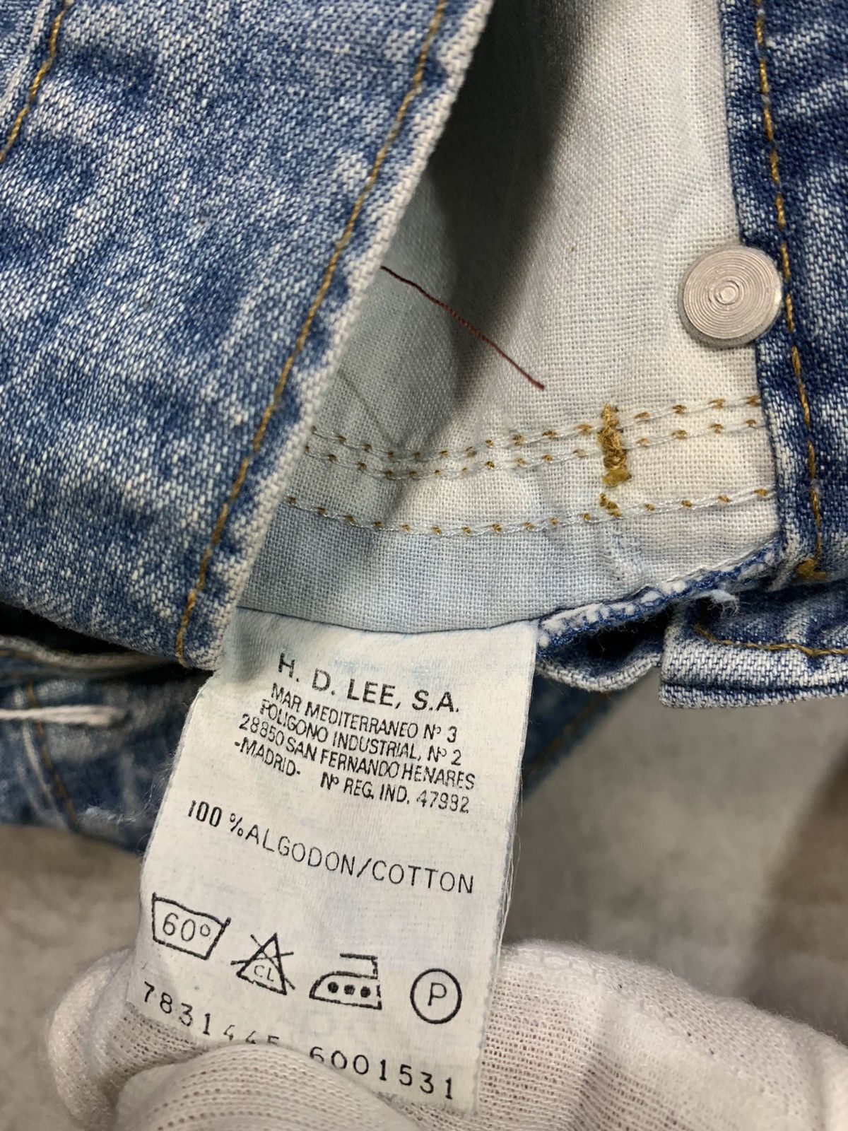 Lee 90s Vintage Dead stock Lee Denim Bootcut jean Trousers Size 29" - 8 Thumbnail