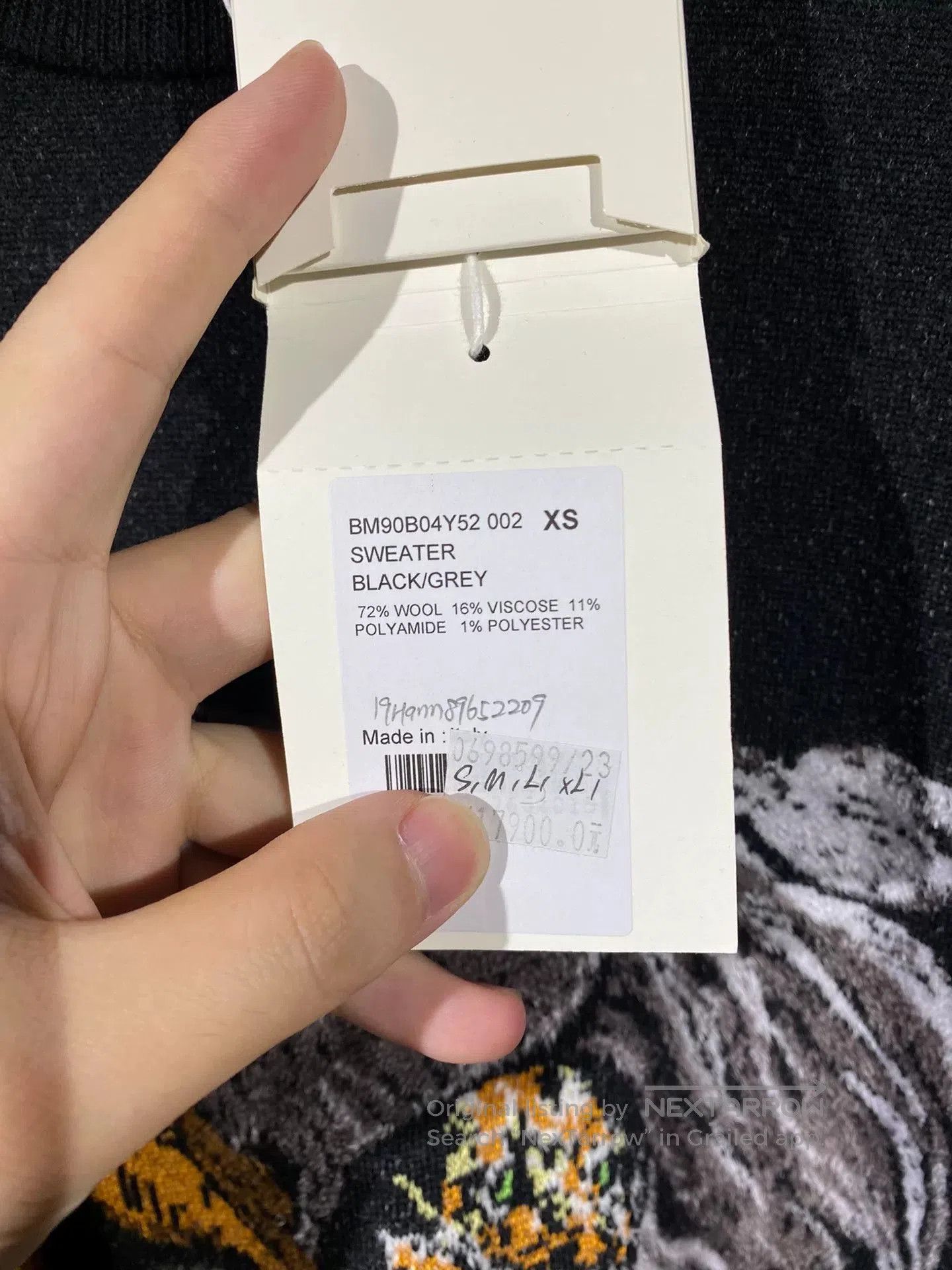 Givenchy givenchy men's knitted sweatshirt with tags. Size US XS / EU 42 / 0 - 6 Thumbnail