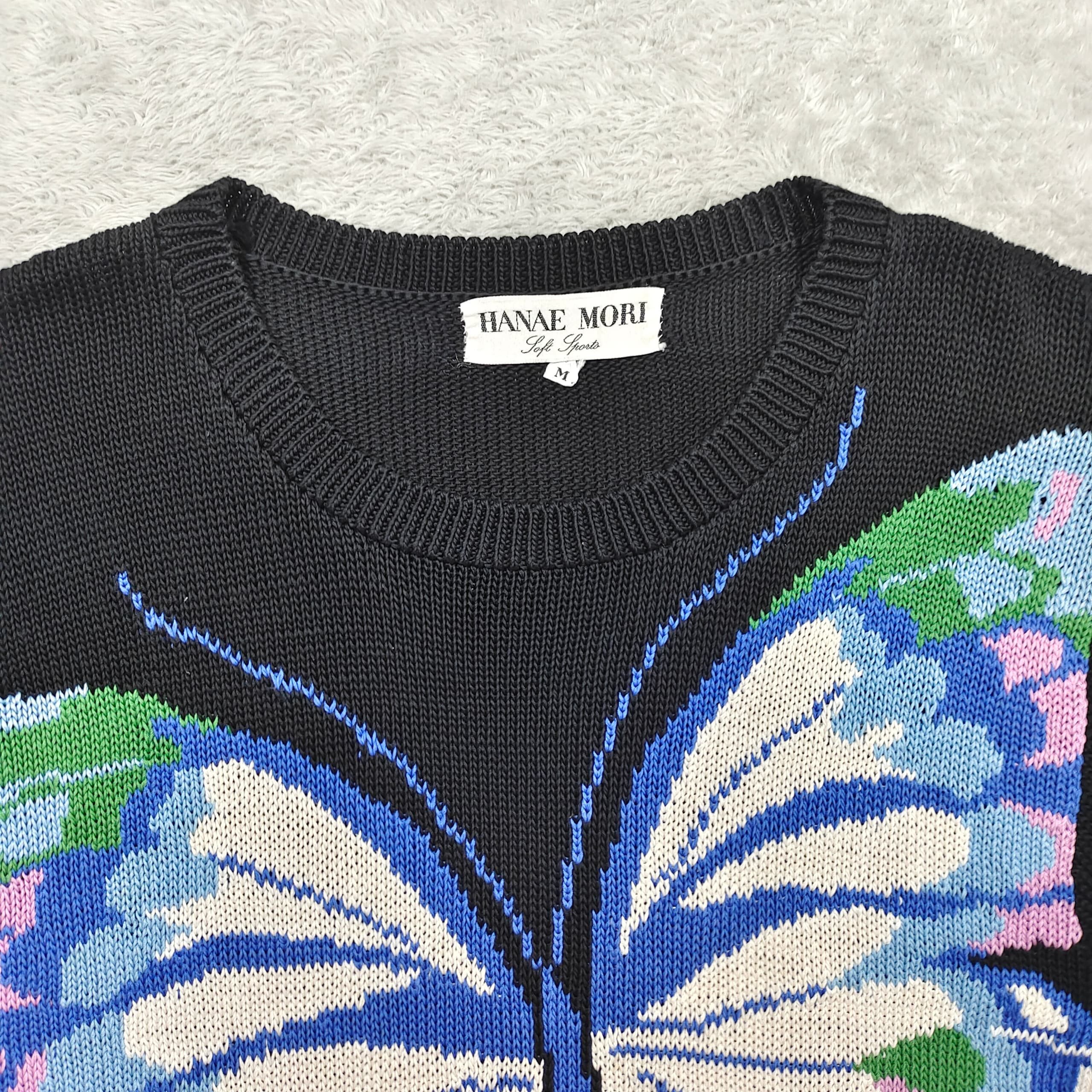 Hanae Mori VINTAGE HANAE MORI SOFT SPORT SHORT SLEEVE KNITTED SWEATER Size M / US 6-8 / IT 42-44 - 3 Thumbnail