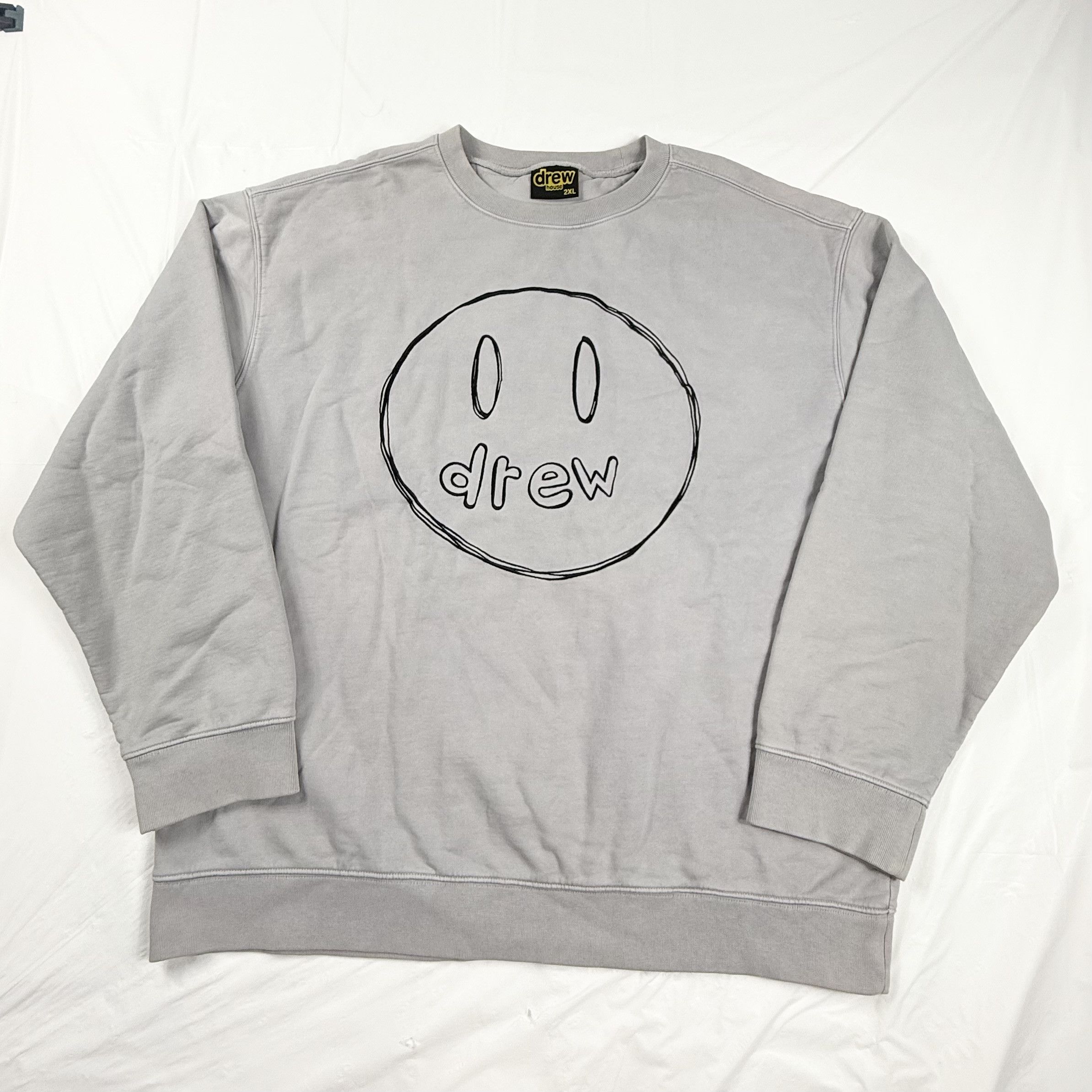 Drew House Drew House Sketch Mascot Crewneck Sweatshirt Grey 2XL Size US XL / EU 56 / 4 - 1 Thumbnail