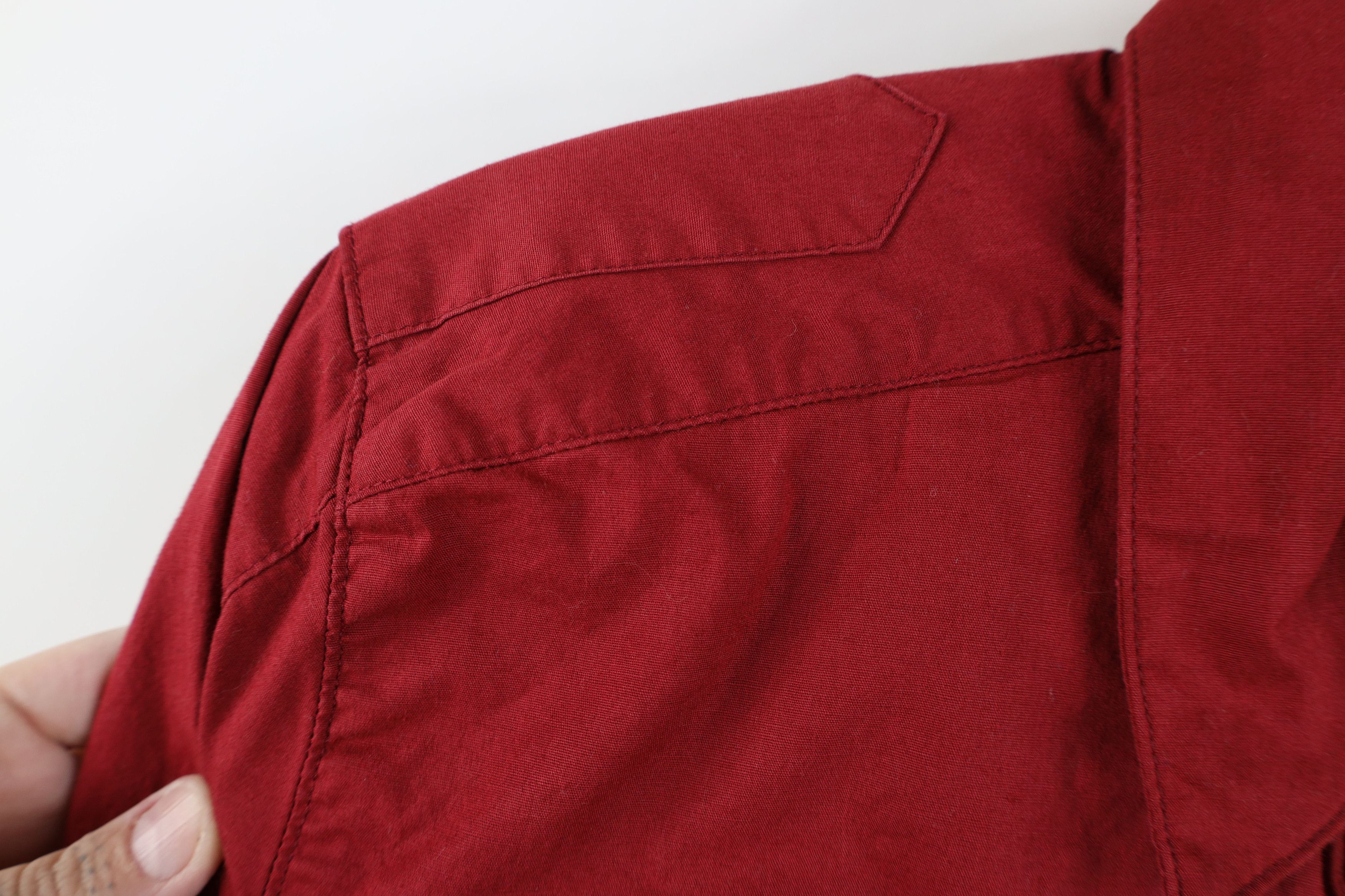 Harley Davidson Vintage Harley Davidson Spell Out Collared Button Shirt Red Size S / US 4 / IT 40 - 7 Thumbnail