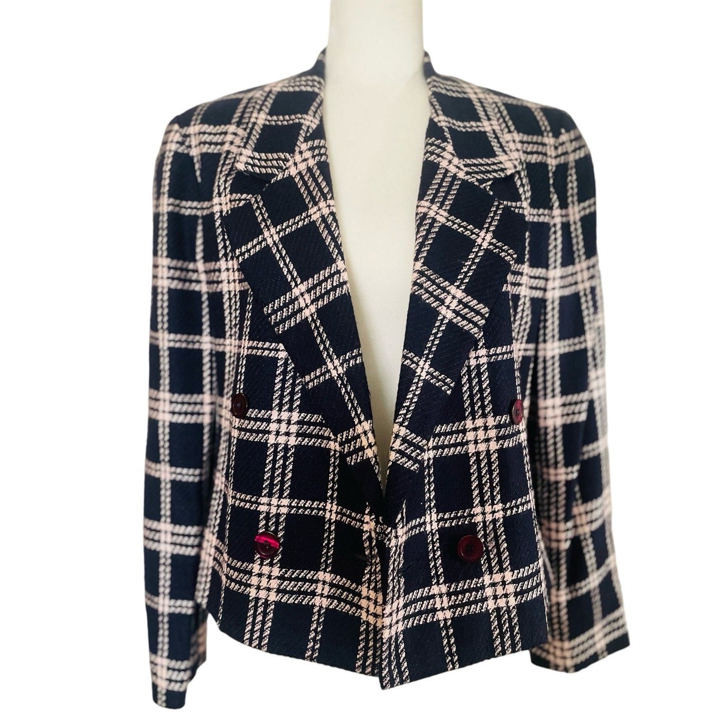 Other Breckenridge Womens Vintage Plaid Blazer Size S / US 4 / IT 40 - 6 Thumbnail