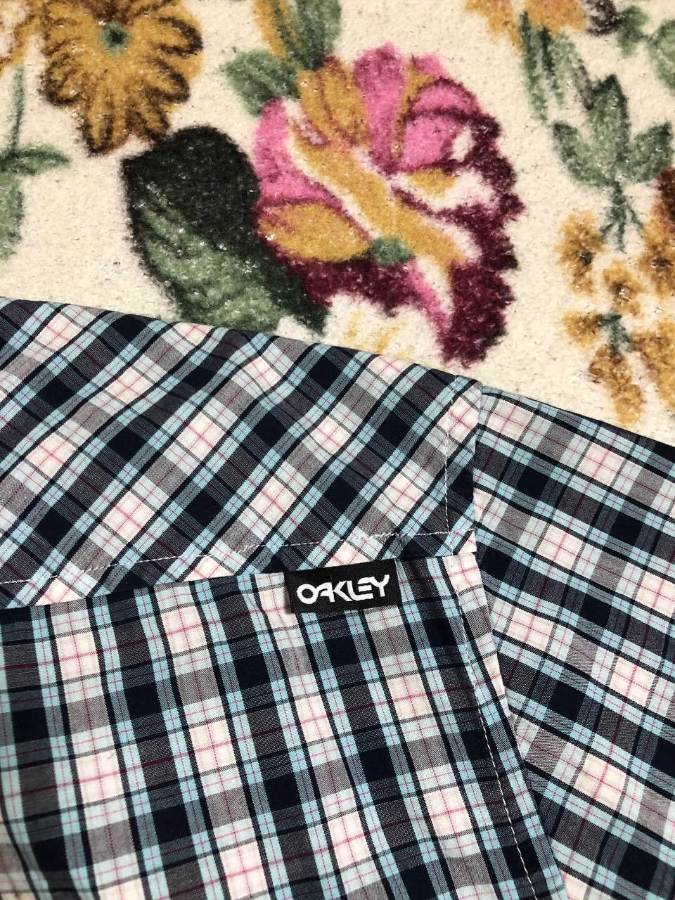 Oakley Oakley Plaid Short Sleeve Button Down Shirt Size US XXL / EU 58 / 5 - 13 Thumbnail