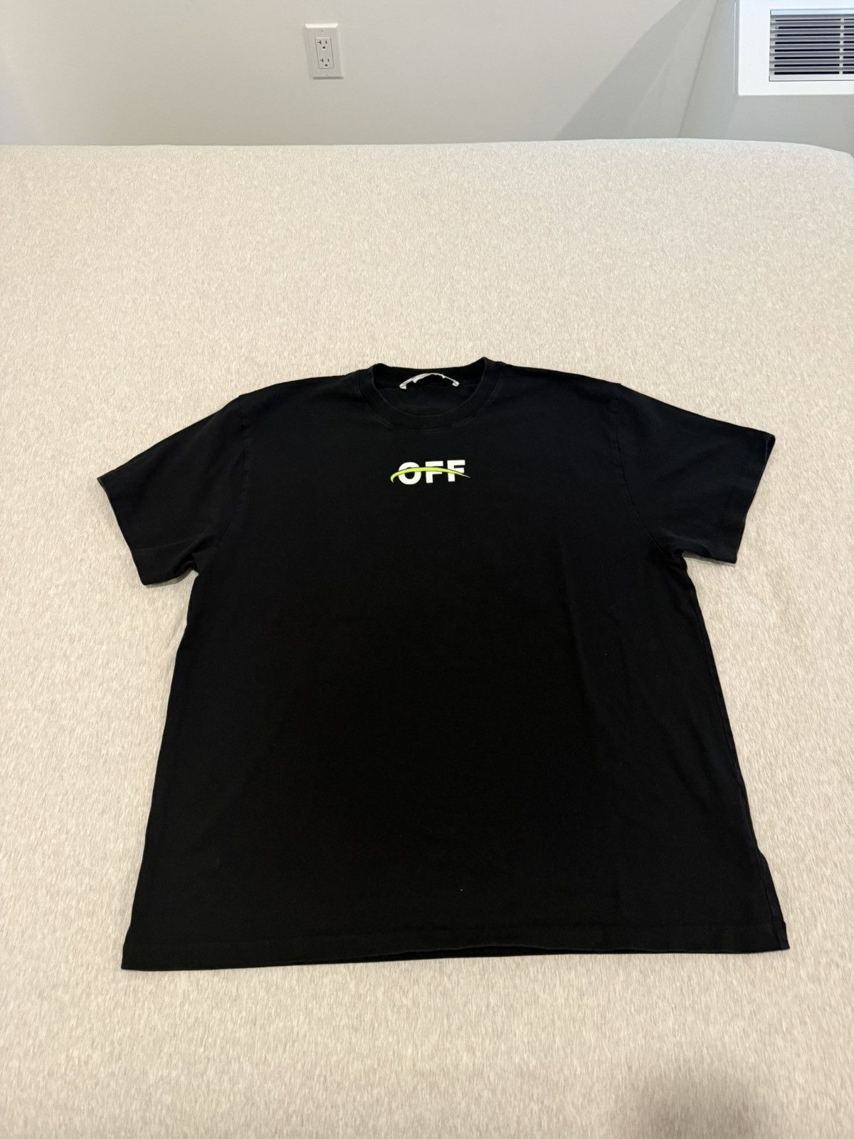Off-White NEW OFF WHITE Industrial Over Short Sleeve T-Shirt Sz M Size US M / EU 48-50 / 2 - 10 Thumbnail