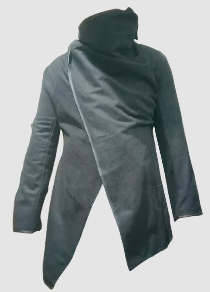Vintage Rickowens Style 🇯🇵COCOR-Asymmetrical Suede cotton poncho Size XXL / US 16-18 / IT 52-54 - 1 Thumbnail